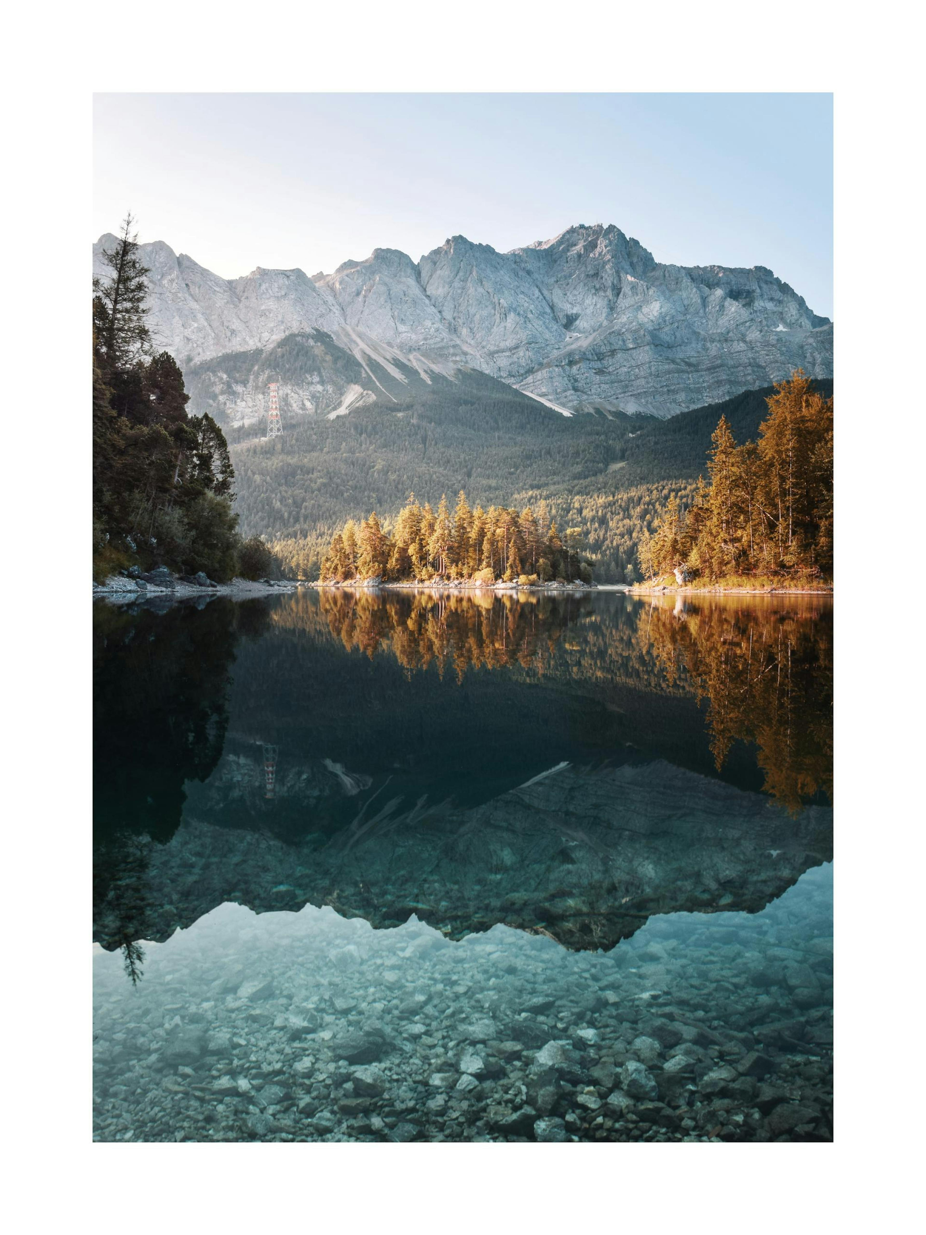 Eibsee Lake Reflection Print