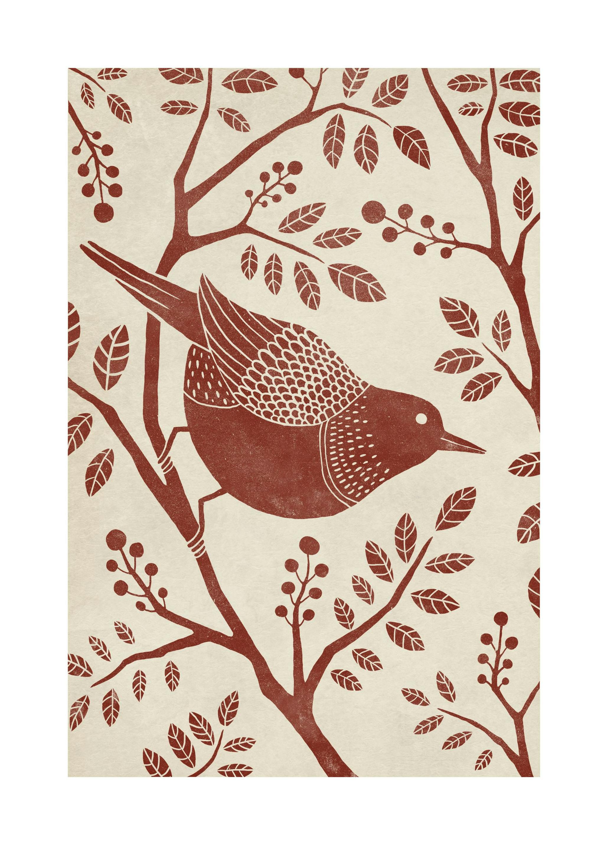 Vintage Bird Plakat (30x40 cm)- Sztuka