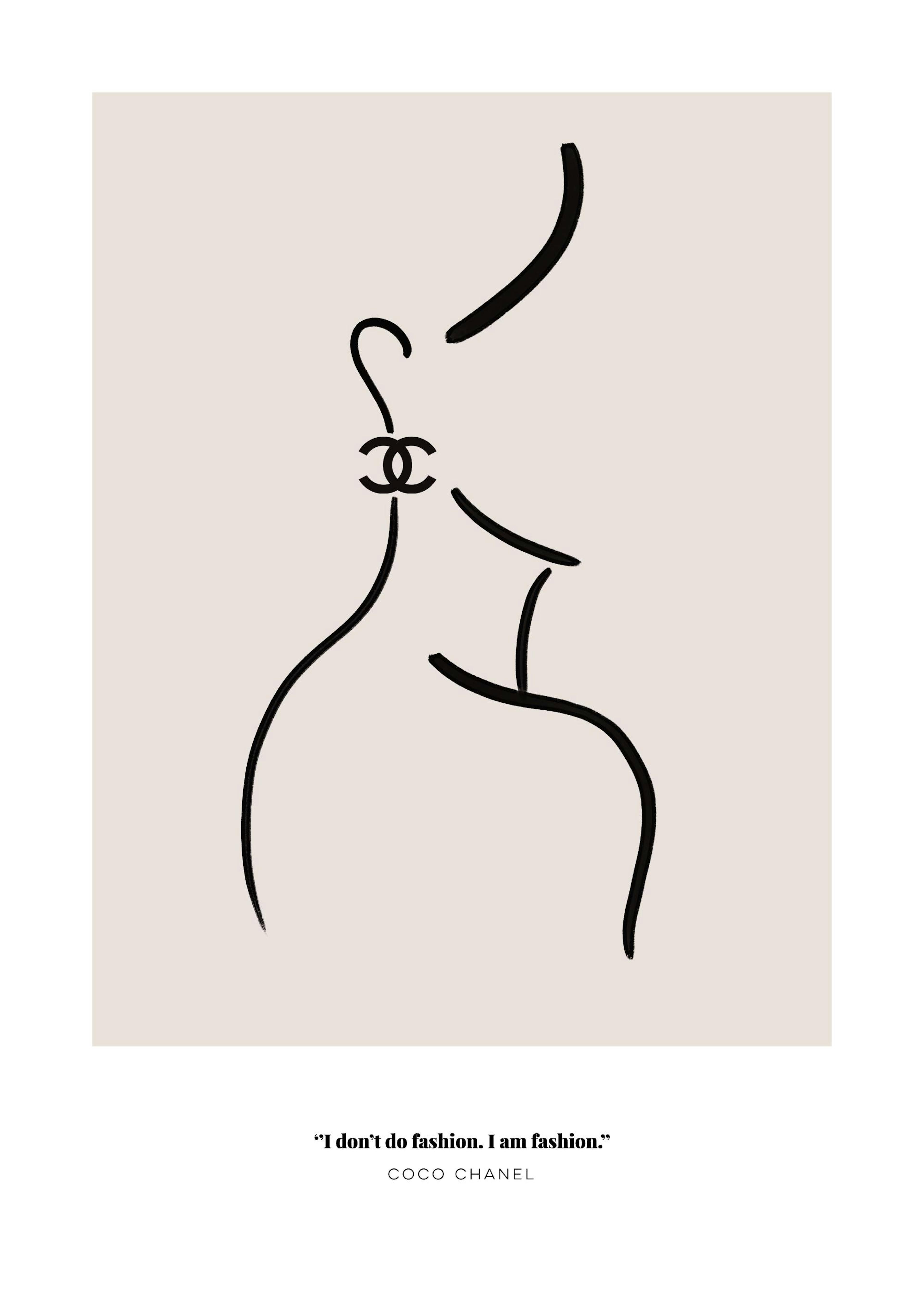 I am Fashion Illustration Print 0