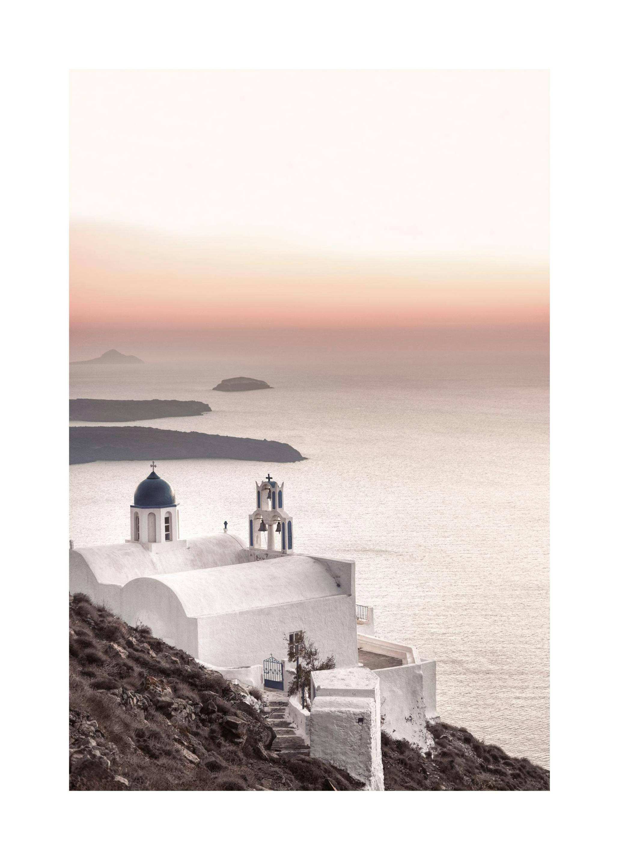 Santorini Sunset Poster (50x70 cm)- Arte fotográfica