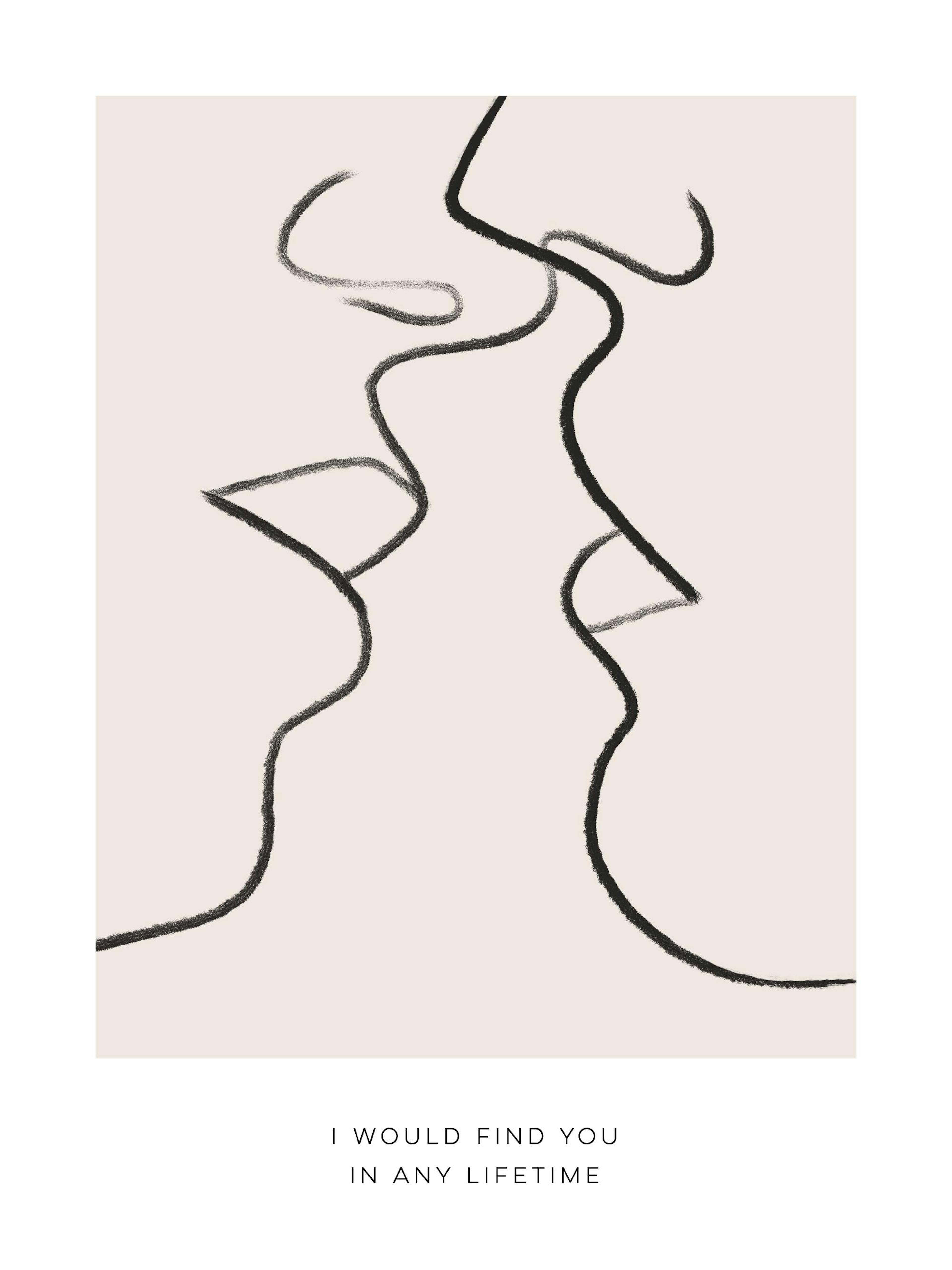 Happy Place Kiss Print