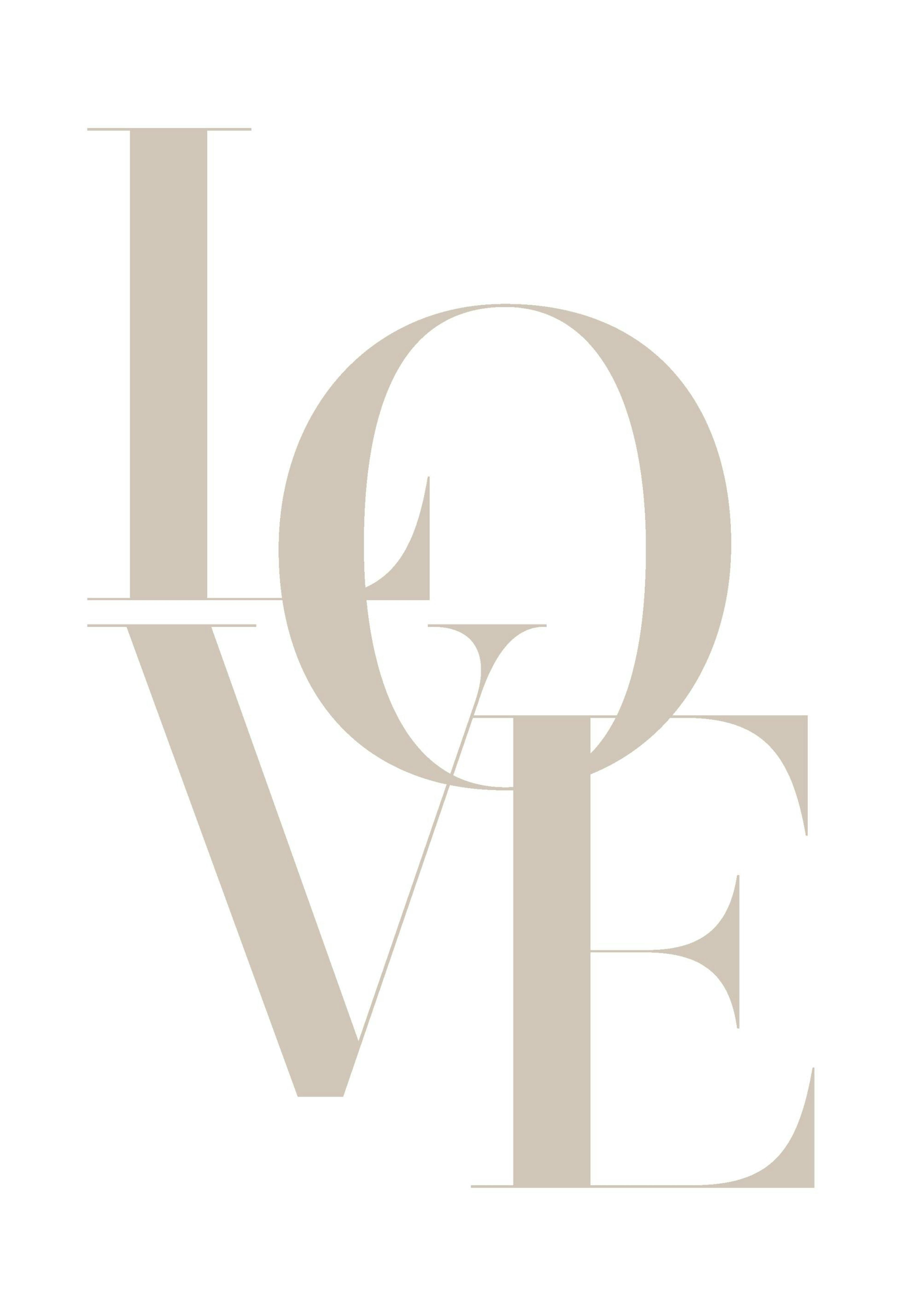 Love Beige Poster 0