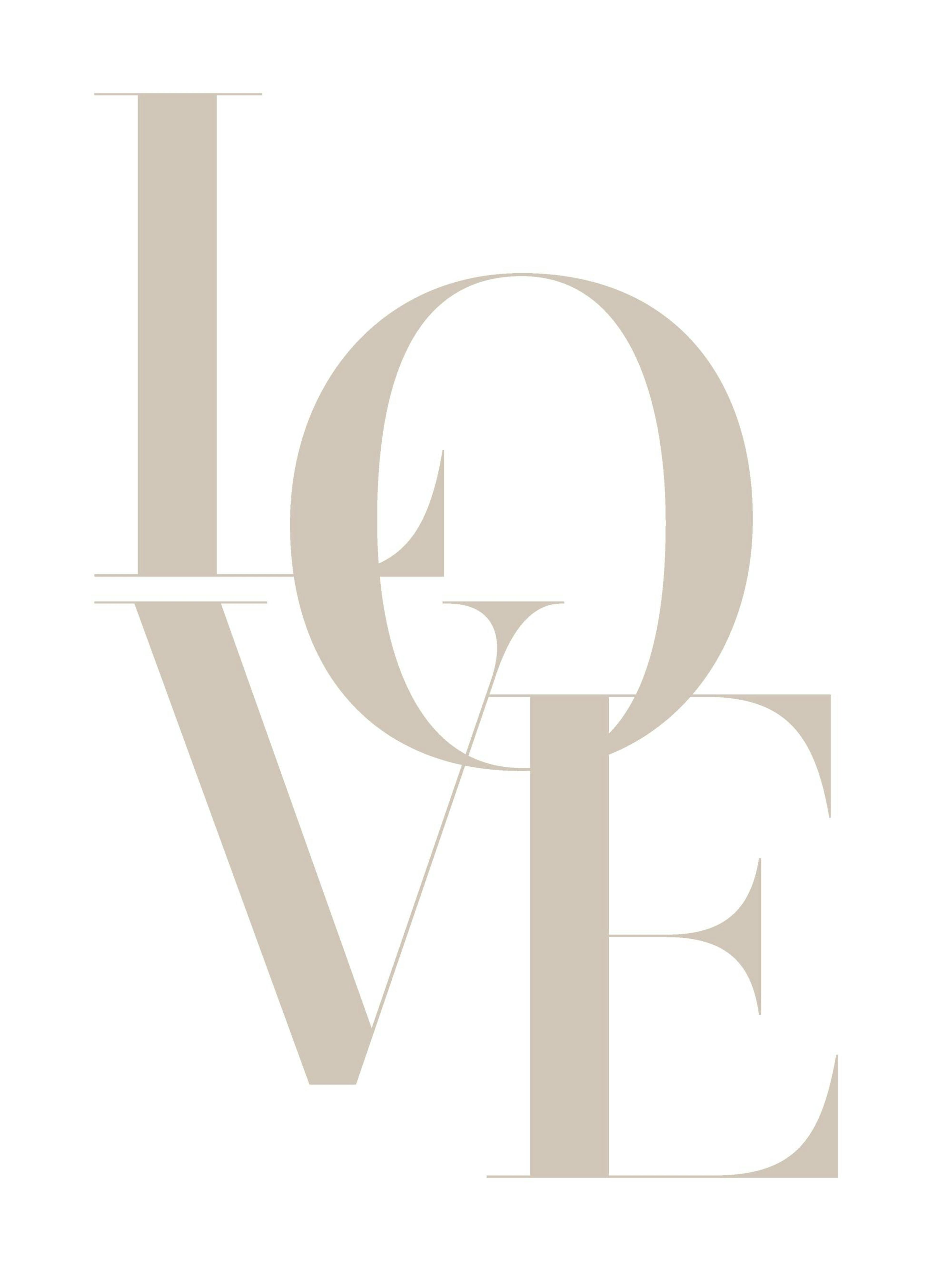 Love Beige Poster 0