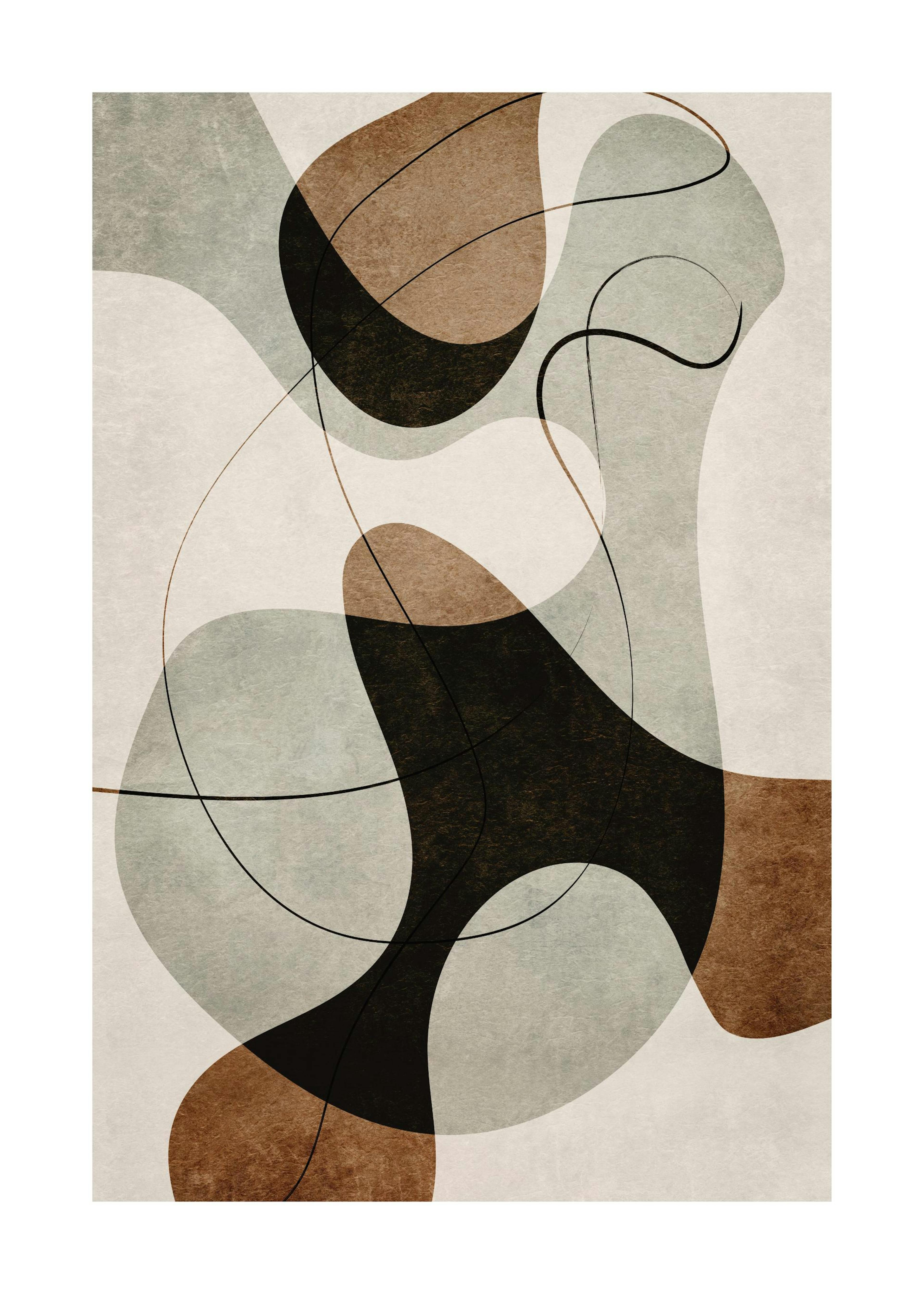 Vivid Shapes No1 Poster 0