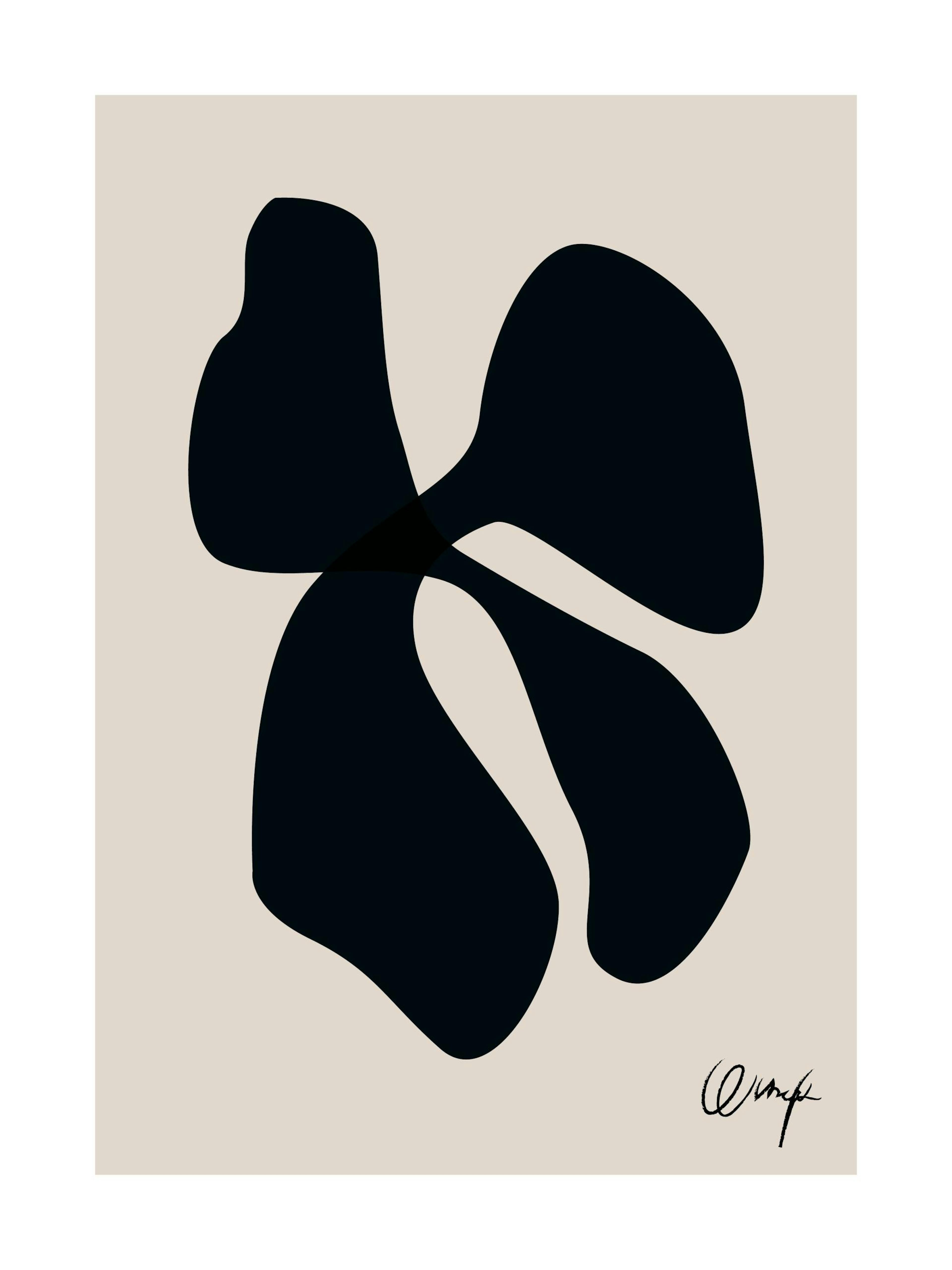 Monochrome Abstract No1 Poster 0