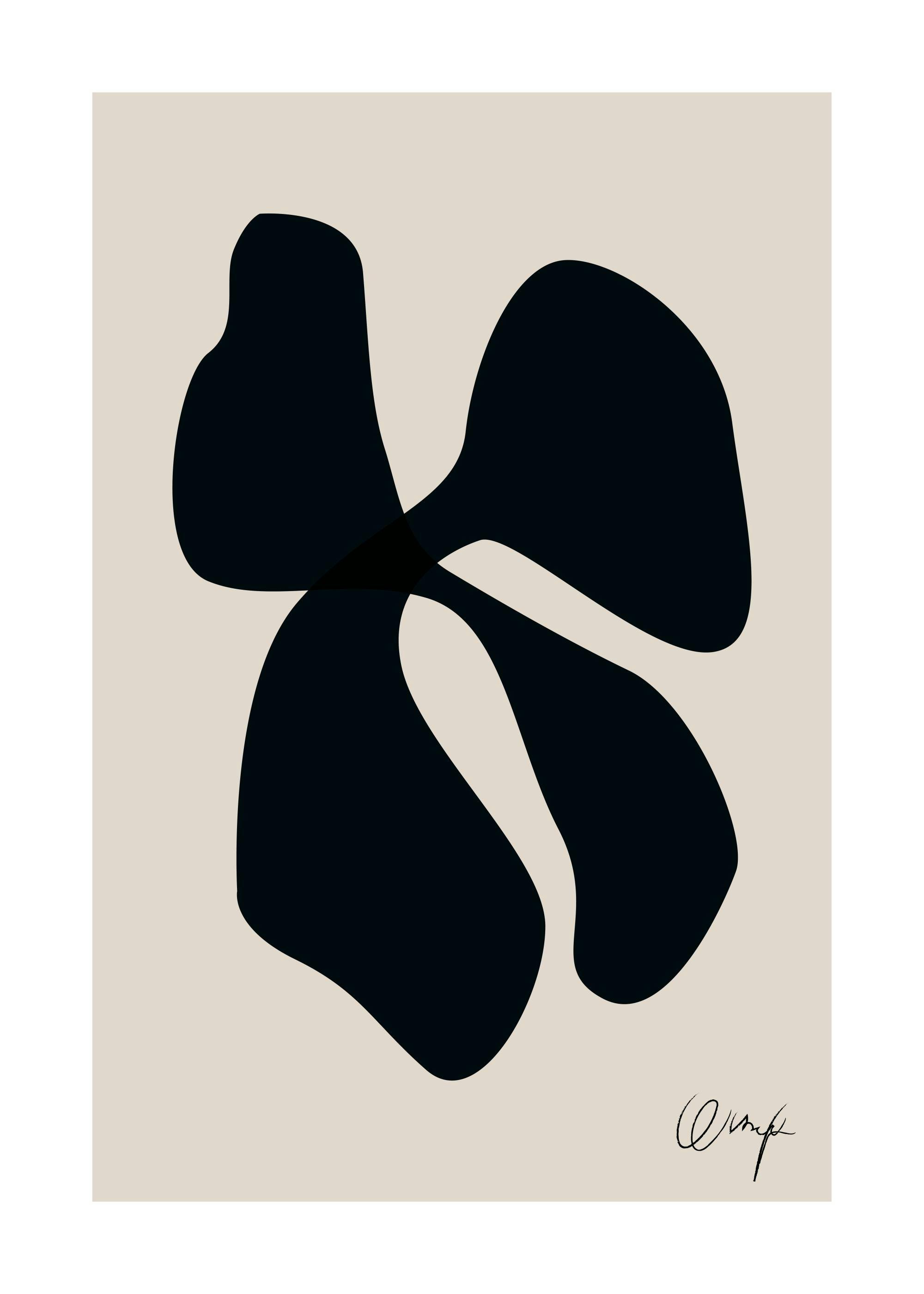 Monochrome Abstract No1 Poster 0