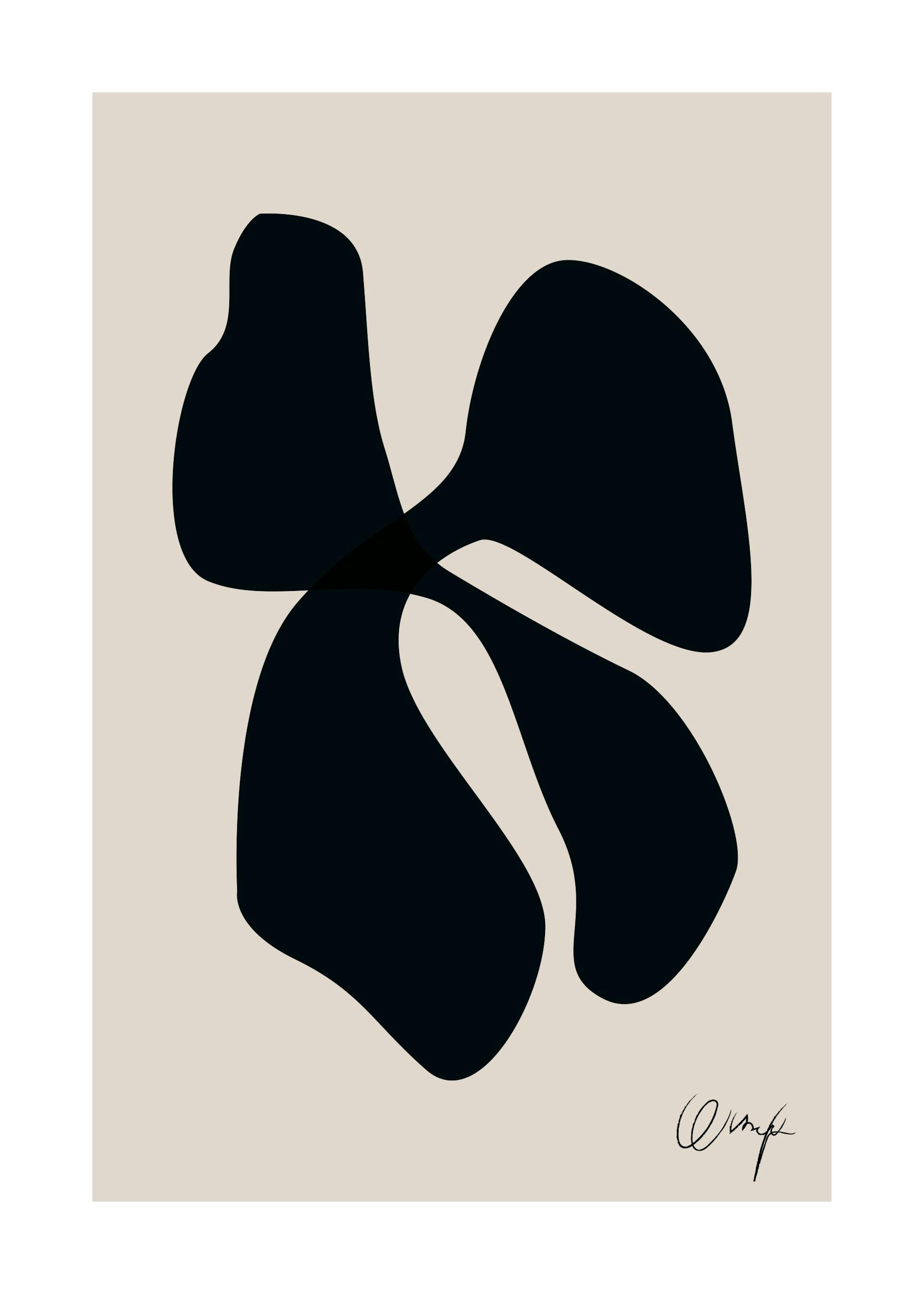 Monochrome Abstract No1 Poster 0