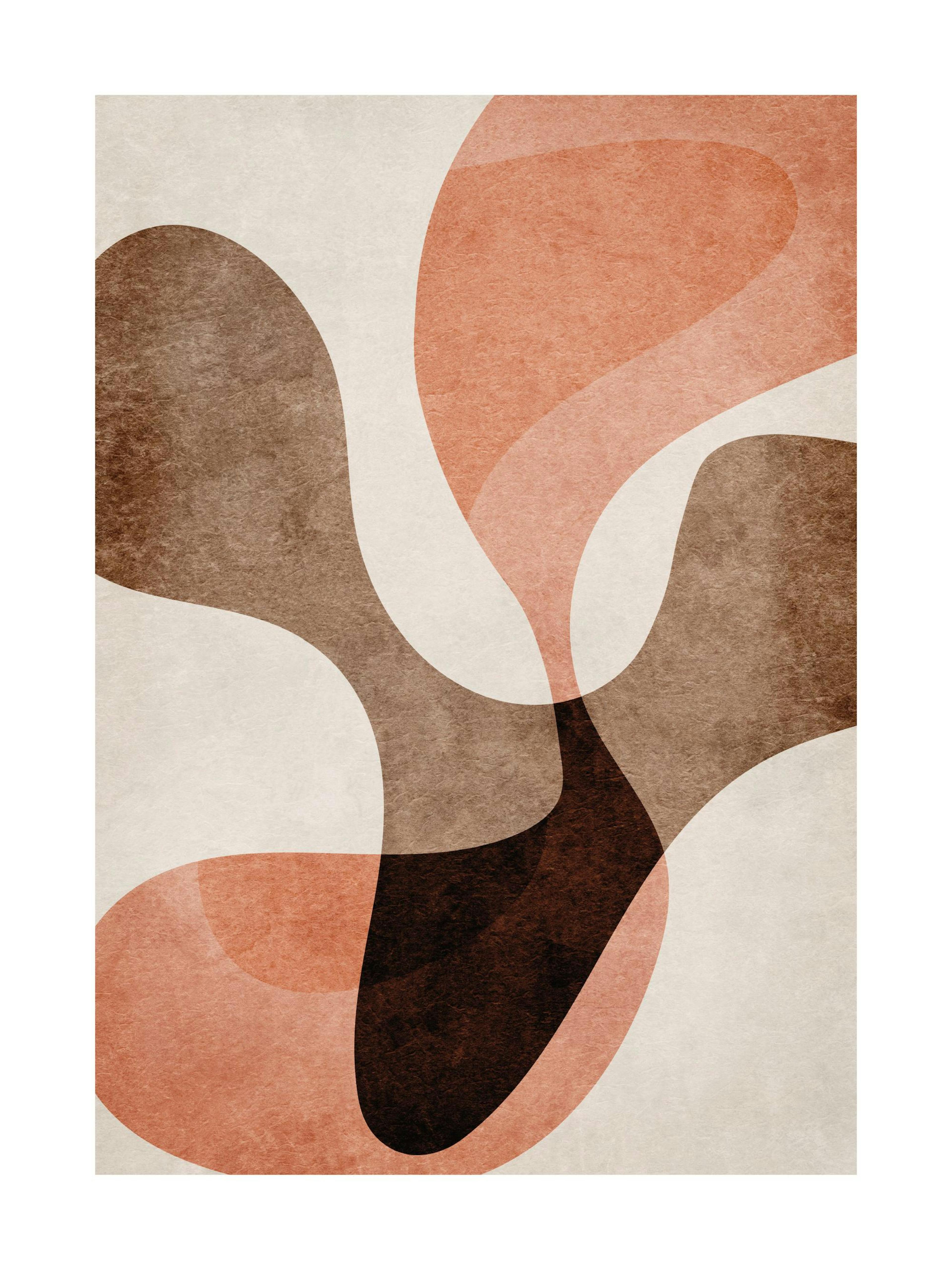 Organic Shapes No1 Plakát