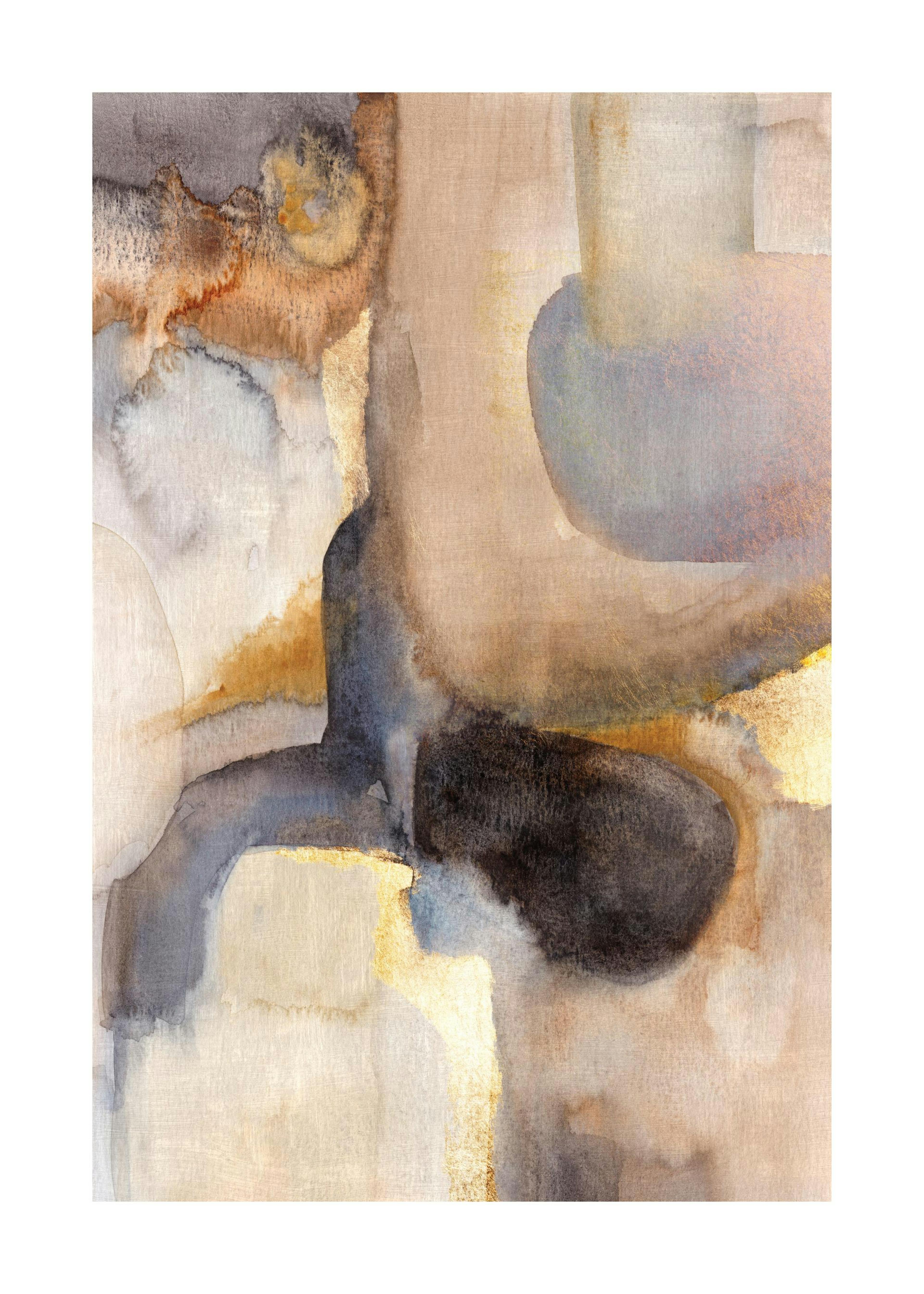 Golden Watercolor No1 Poster 0
