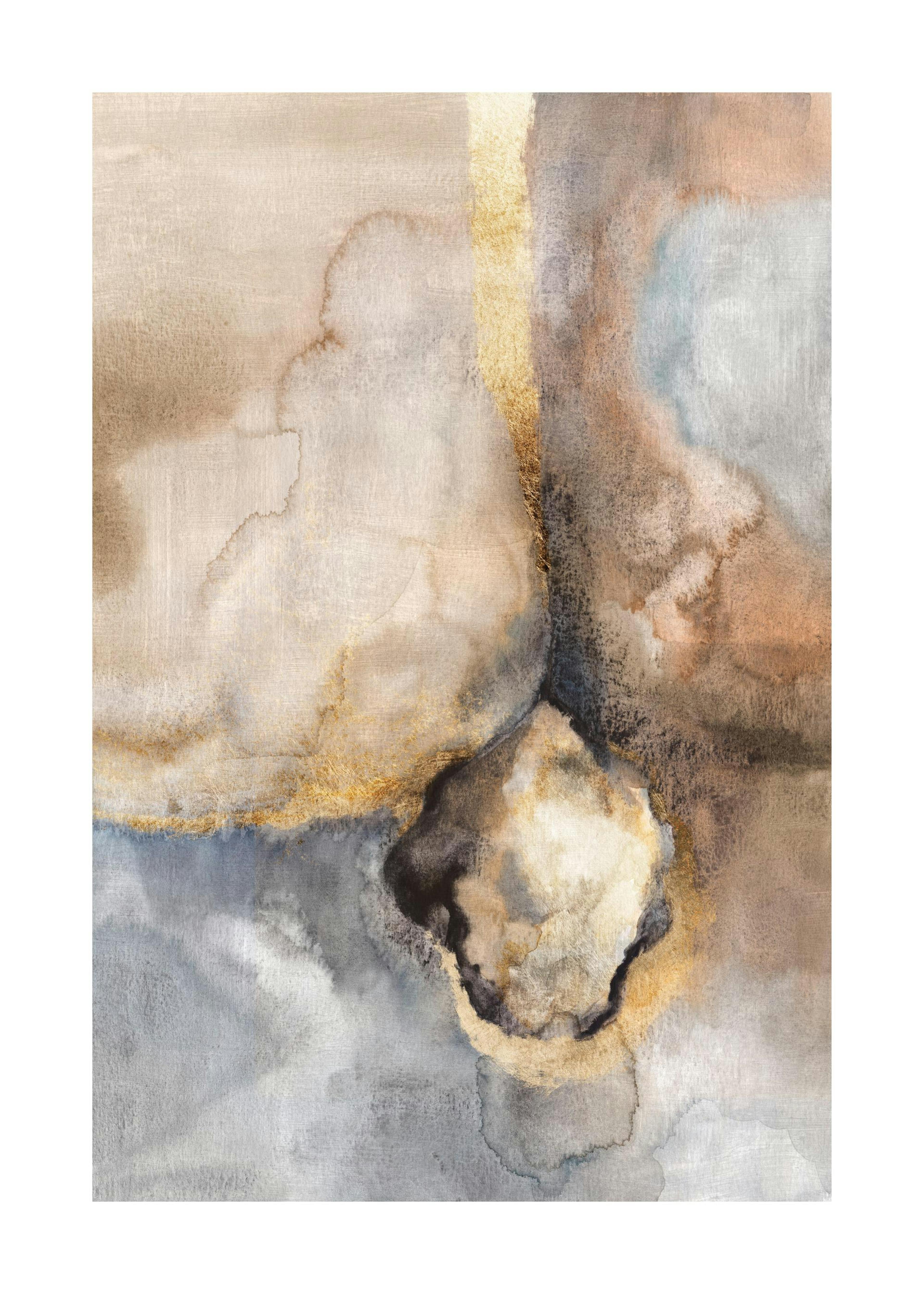 Golden Watercolor No2 Poster 0