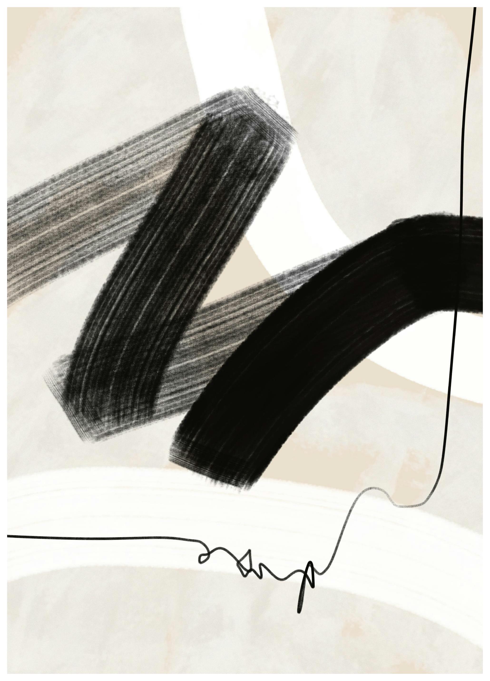 Abstract Wave No1 Poster (50x70 cm)- Arte moderna
