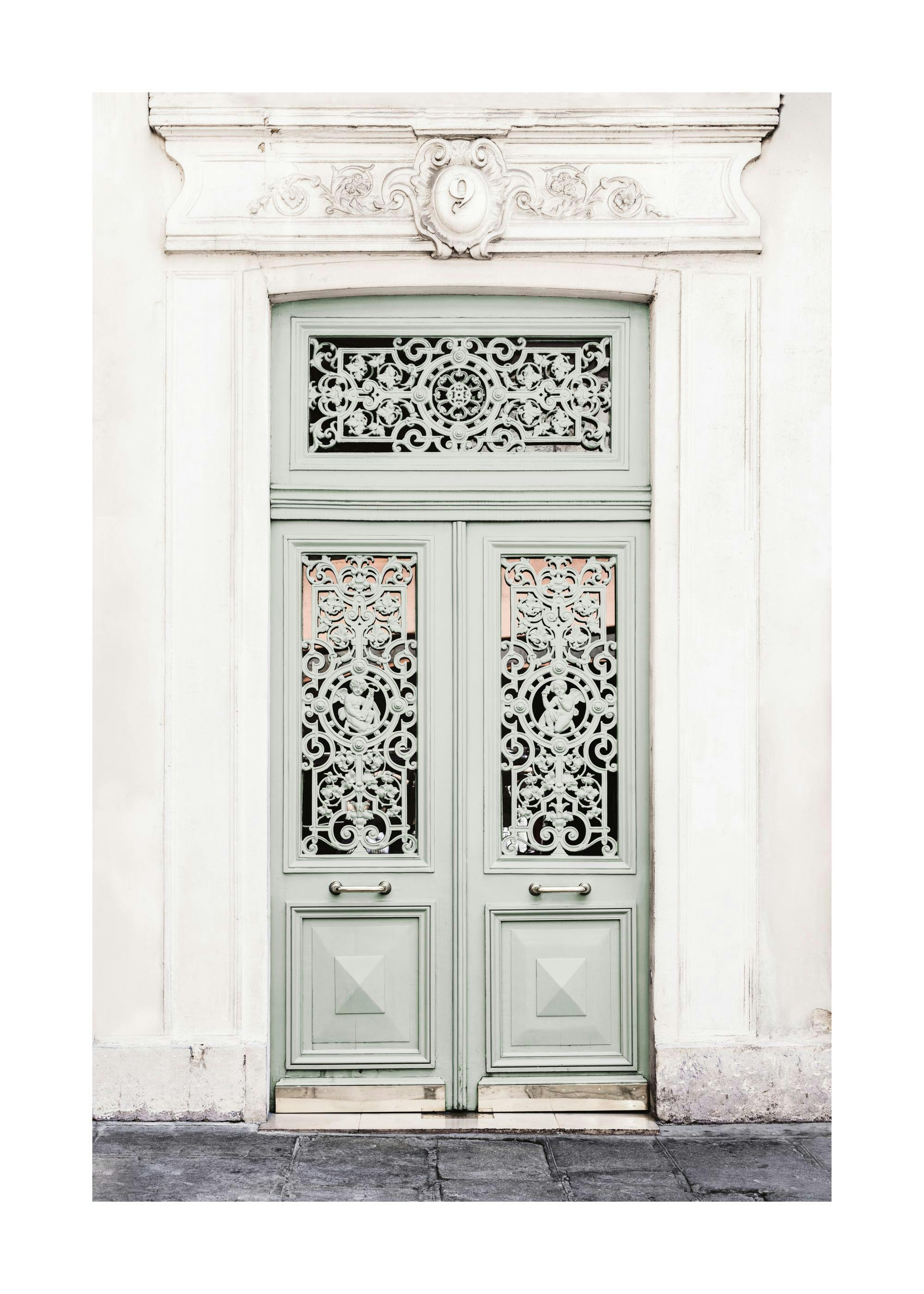 Dusty Green Door Print 0