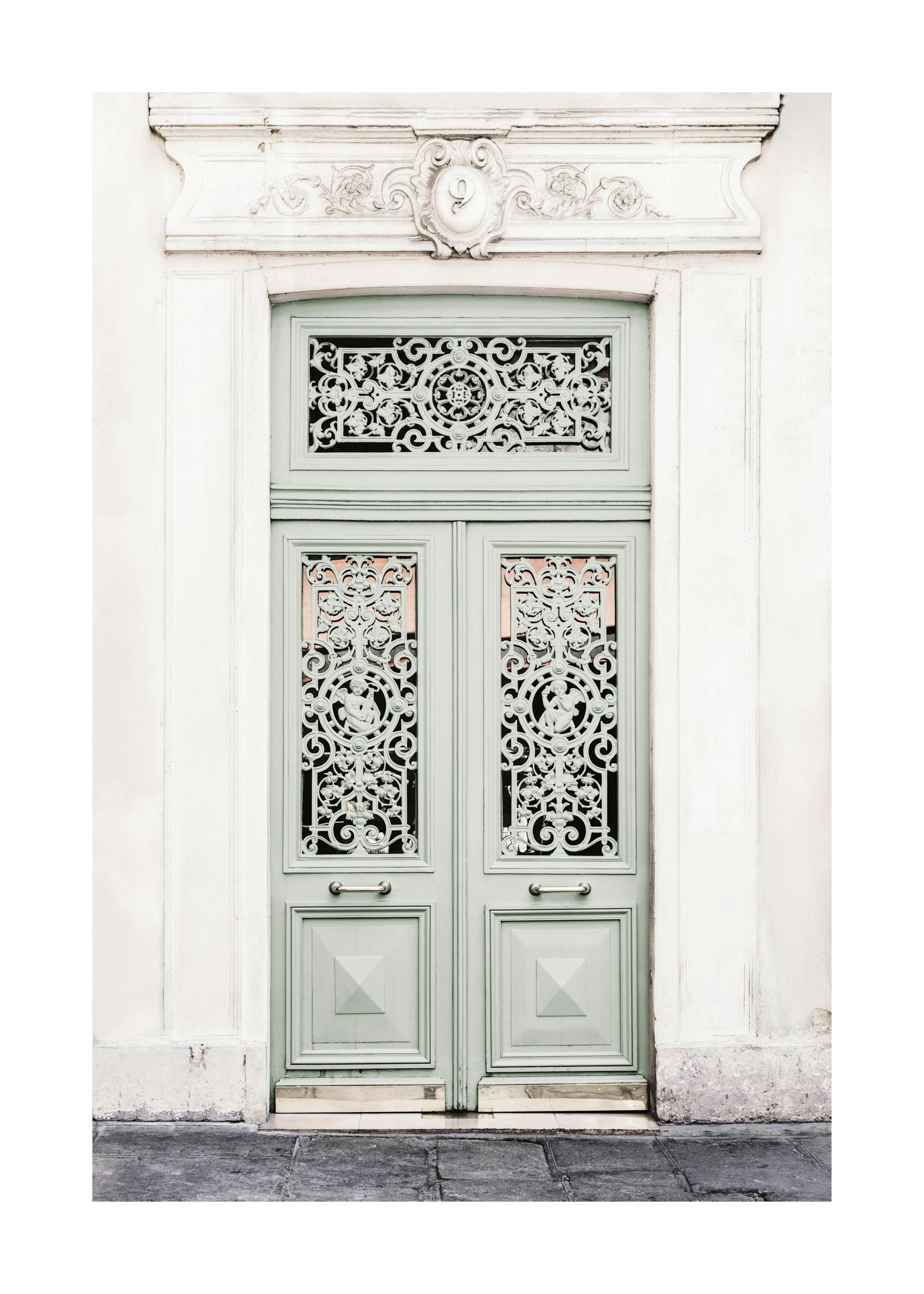 Dusty Green Door Print 0