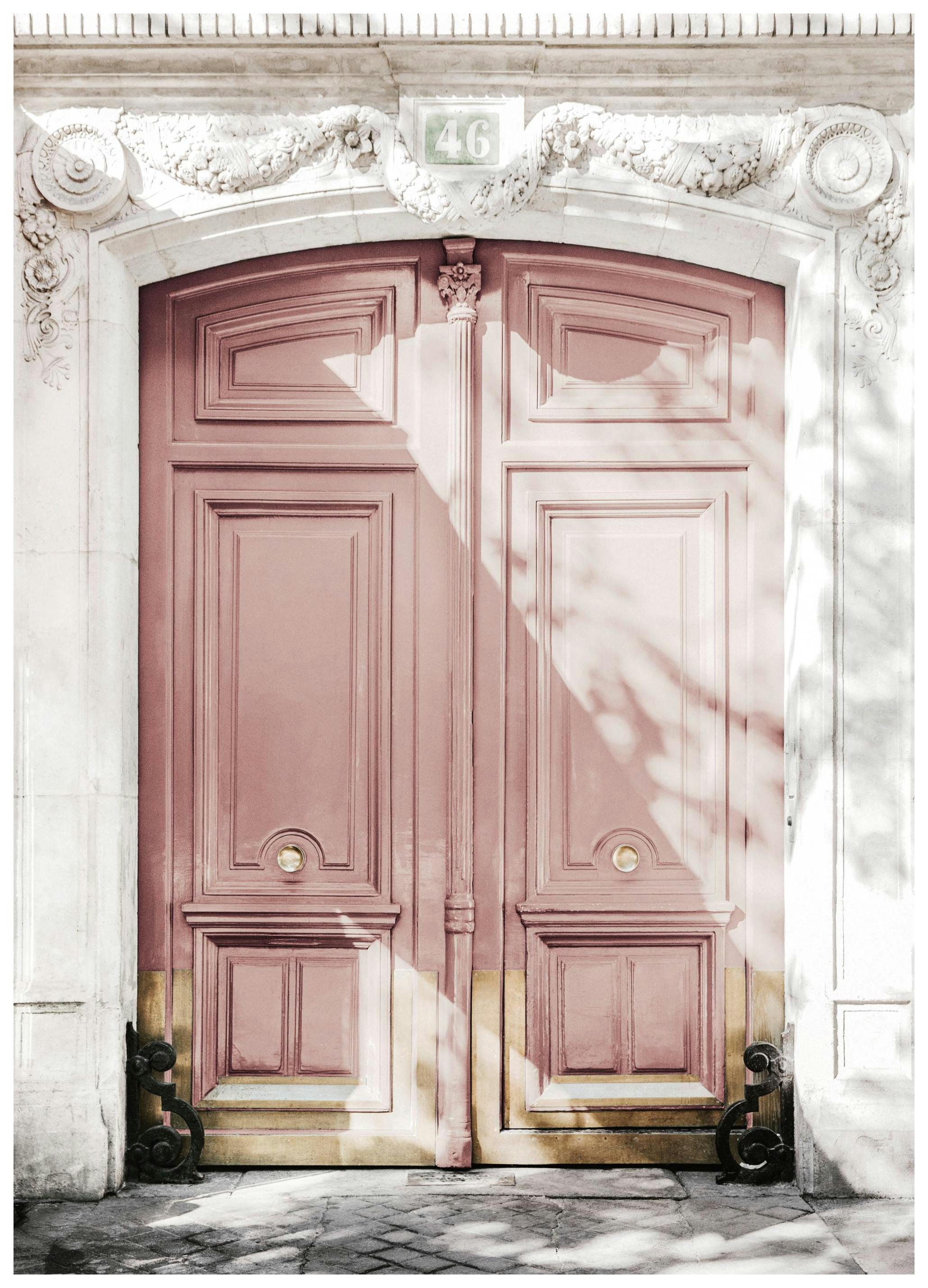 Dusty Pink Door Affiche (50x70 cm) - Photographies