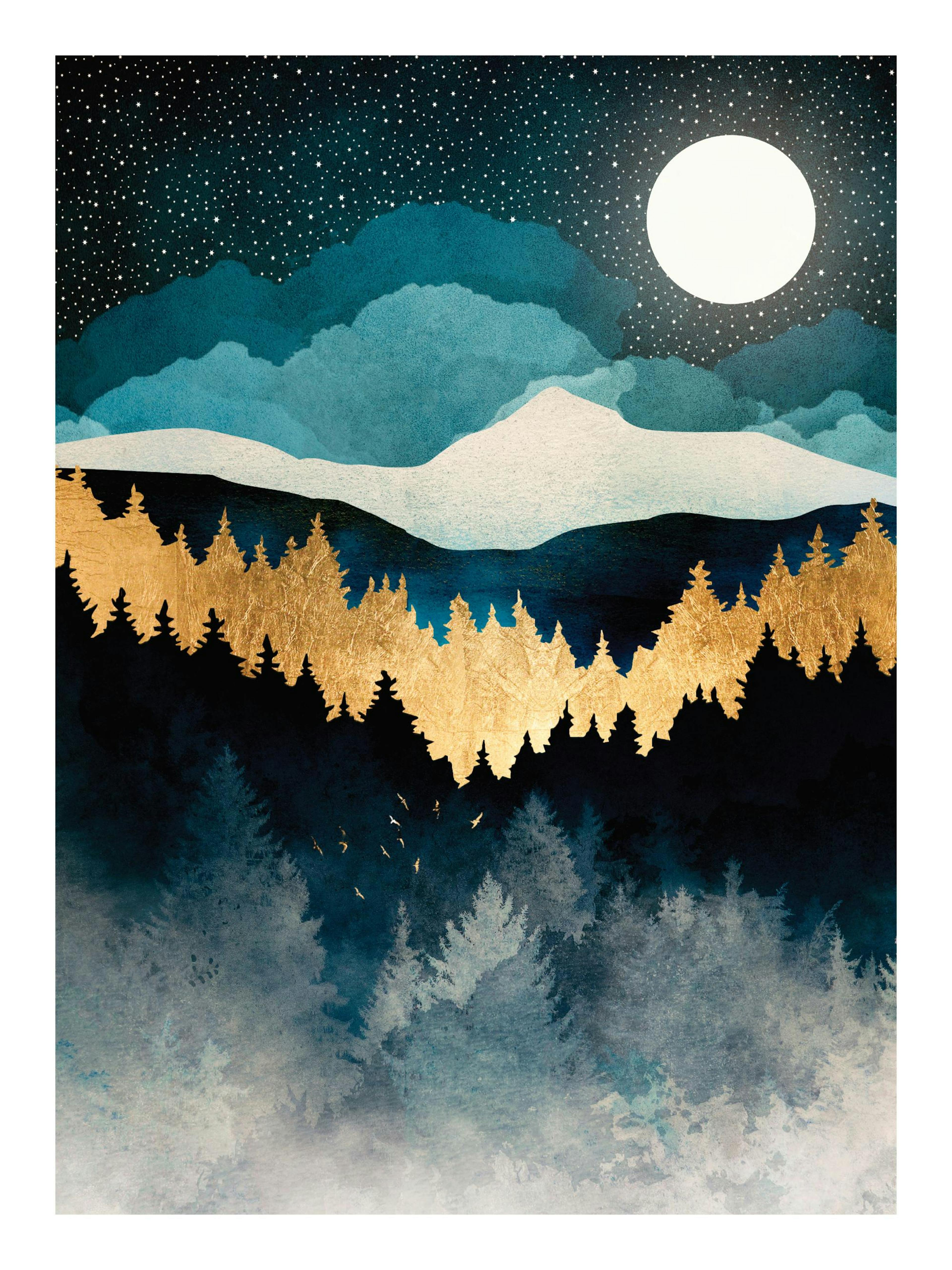 SpaceFrog Designs - Indigo Night Print