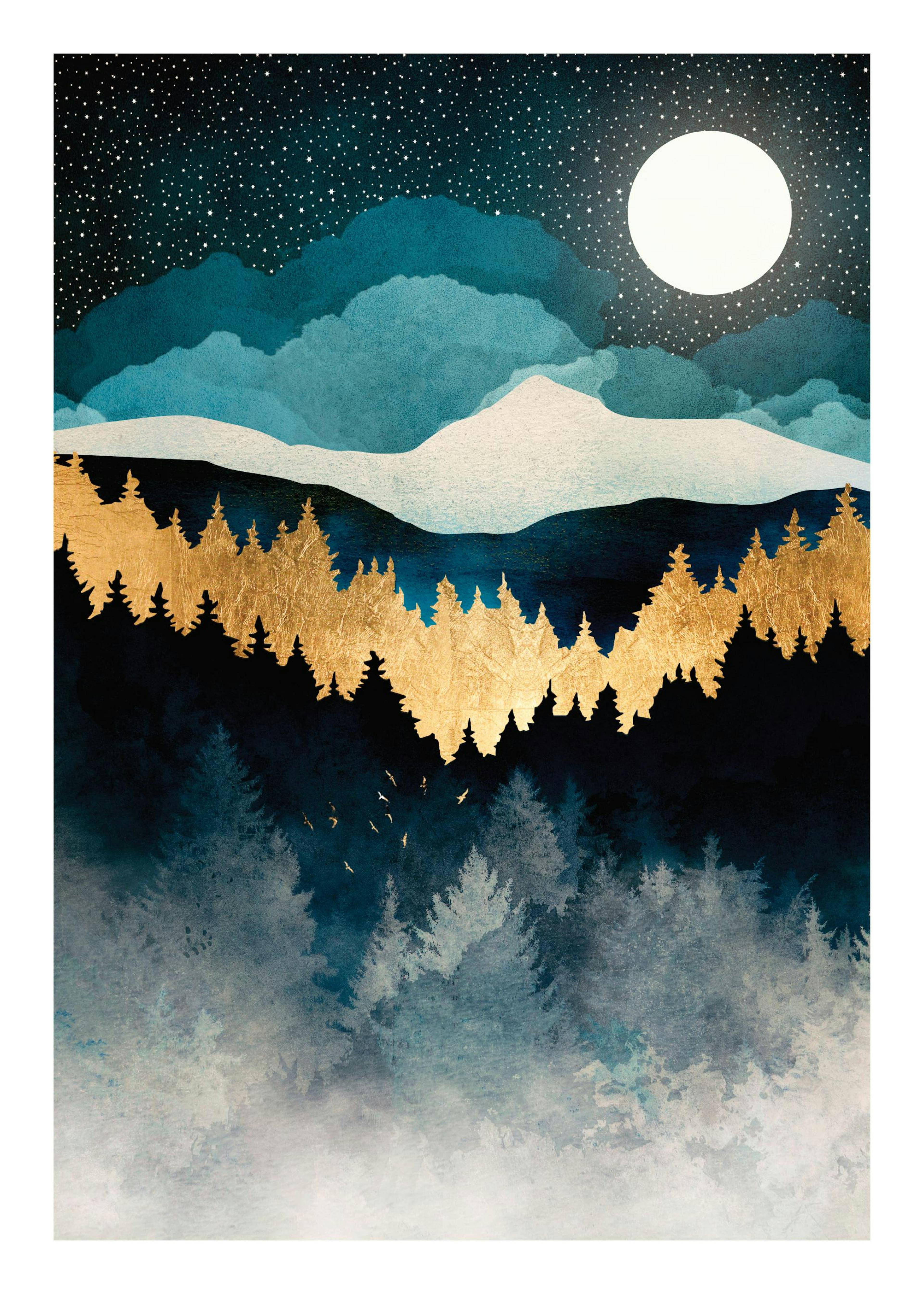 SpaceFrog Designs - Indigo Night Print 0