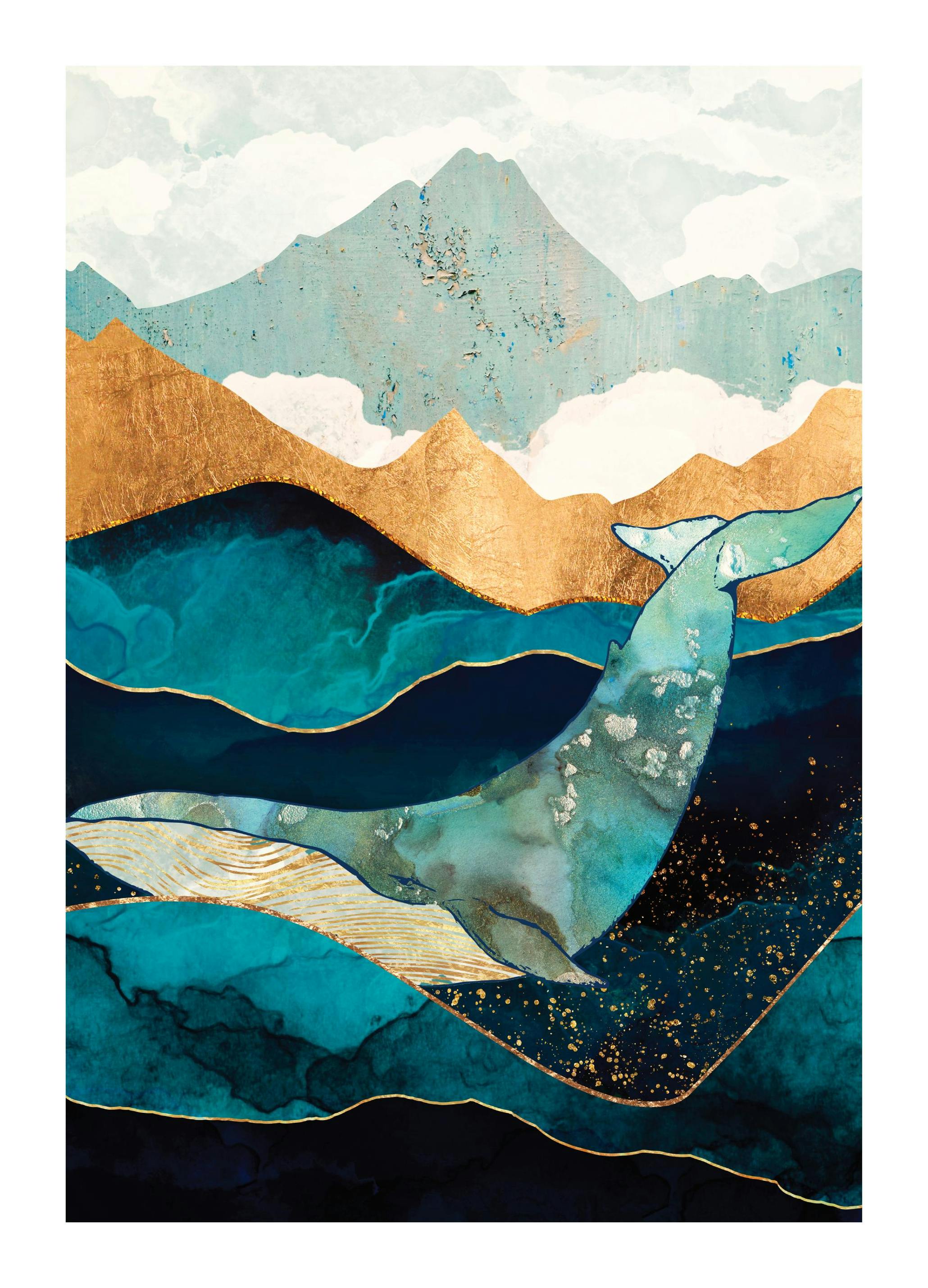 SpaceFrog Designs - Ocean Journey Plakat (50x70 cm)- SpaceFrog Designs