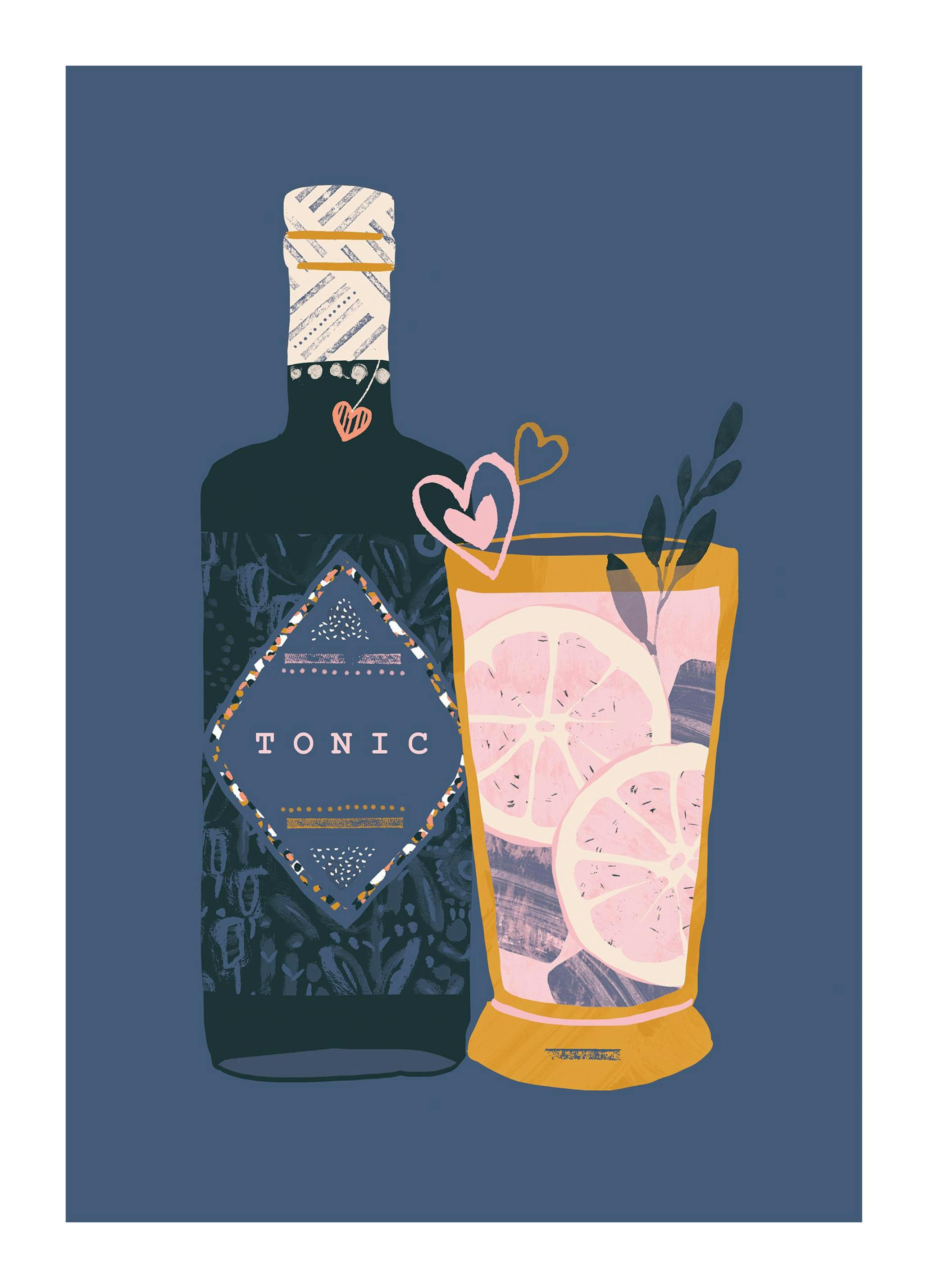 Prints - Time For Gin B Print (30x40 cm) - Kitchen wall art