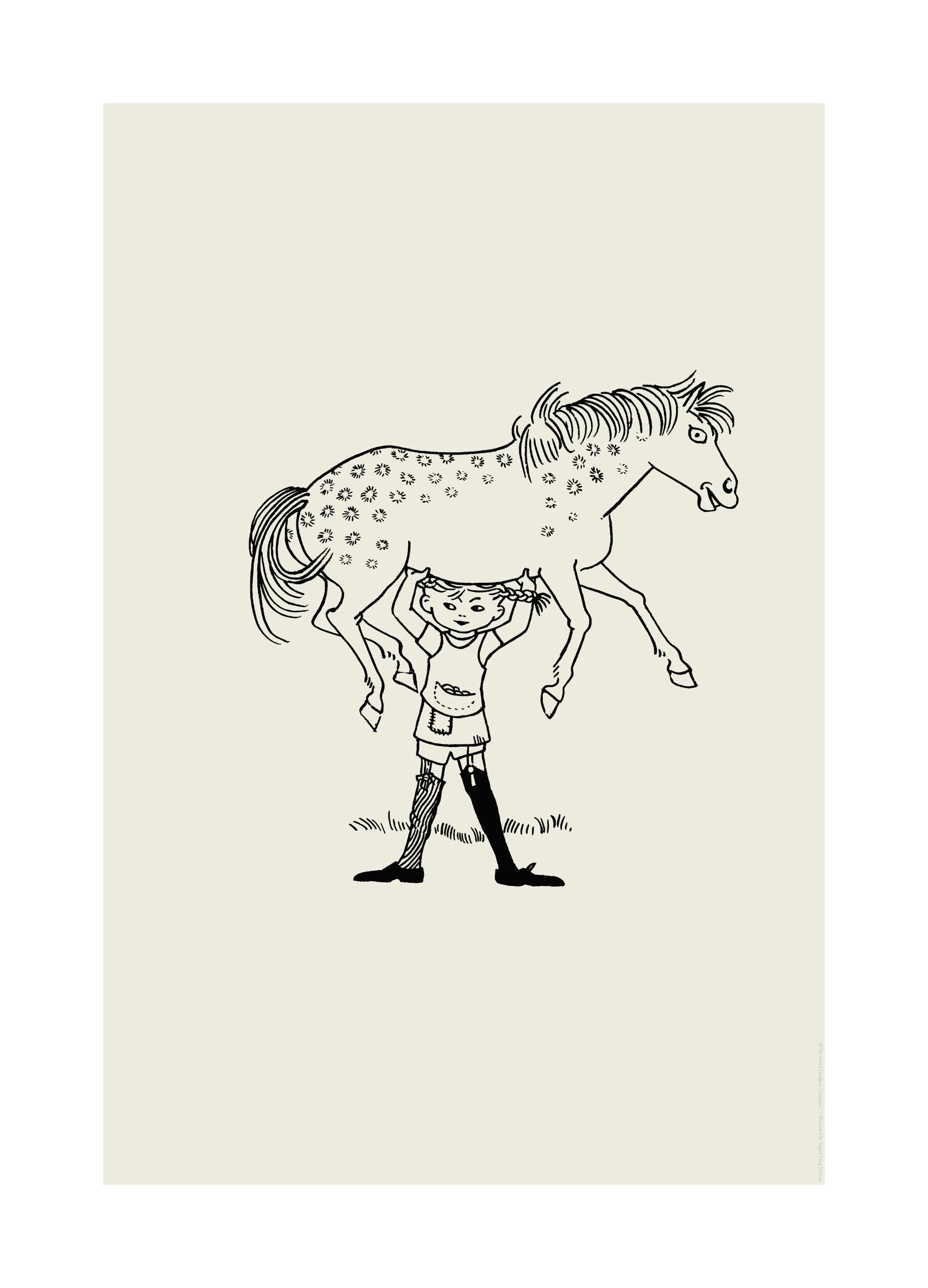 Pippi Langkous No1 Poster (21x30 cm) - Astrid Lindgren