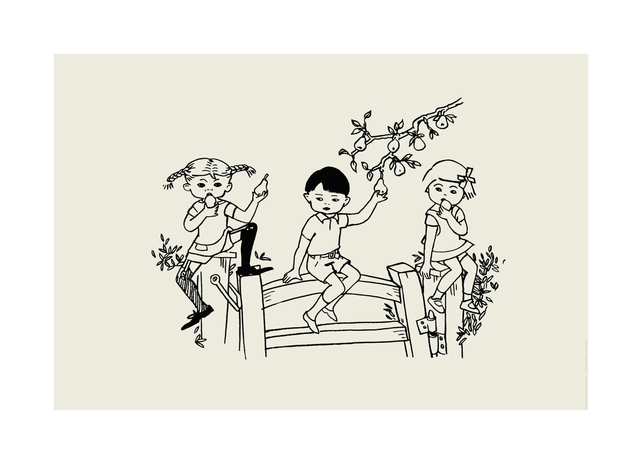 Prints - Pippi Longstocking No3 Print (21x30 cm) - Astrid Lindgren's posters