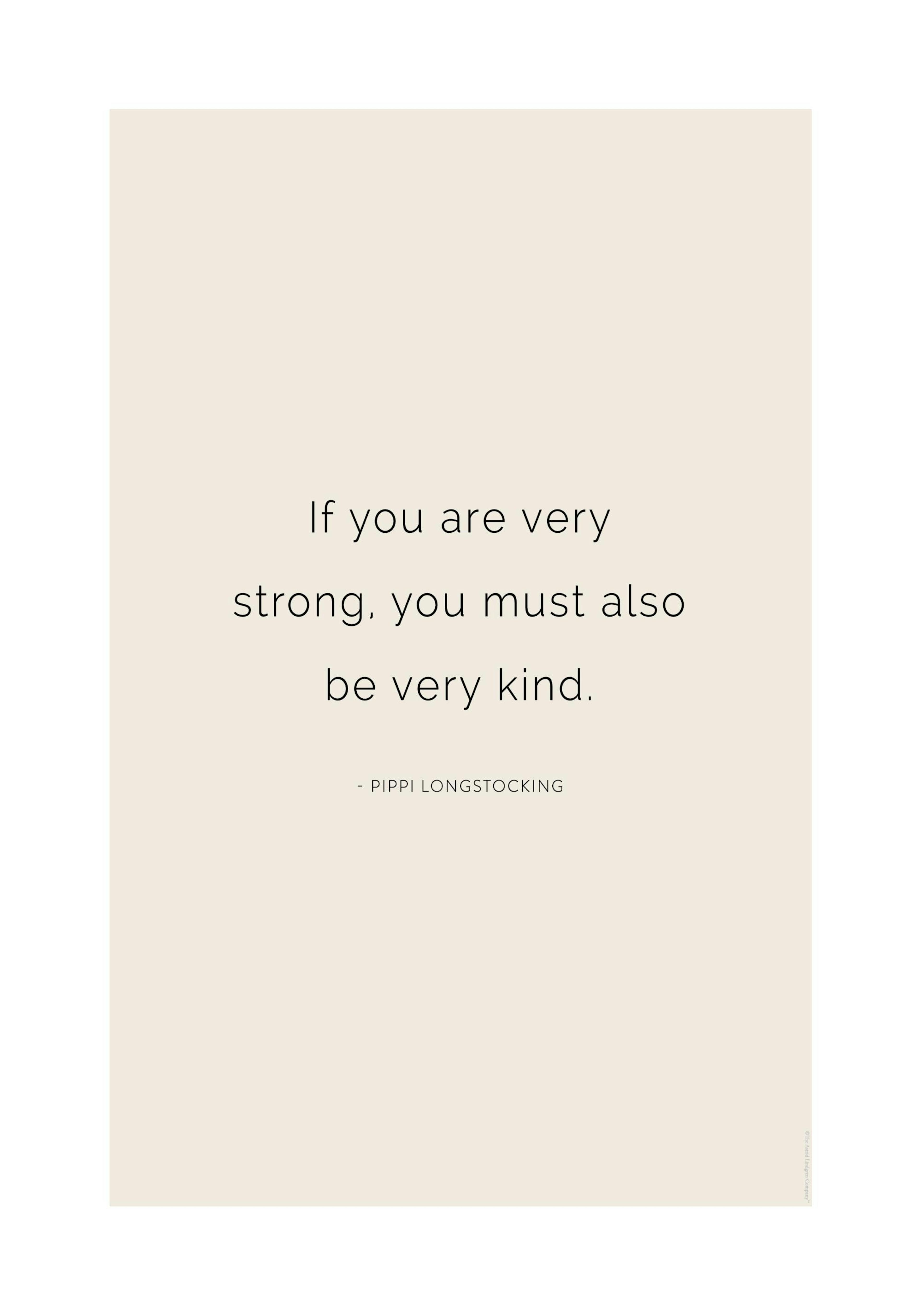 Pippi Longstocking Quote Print