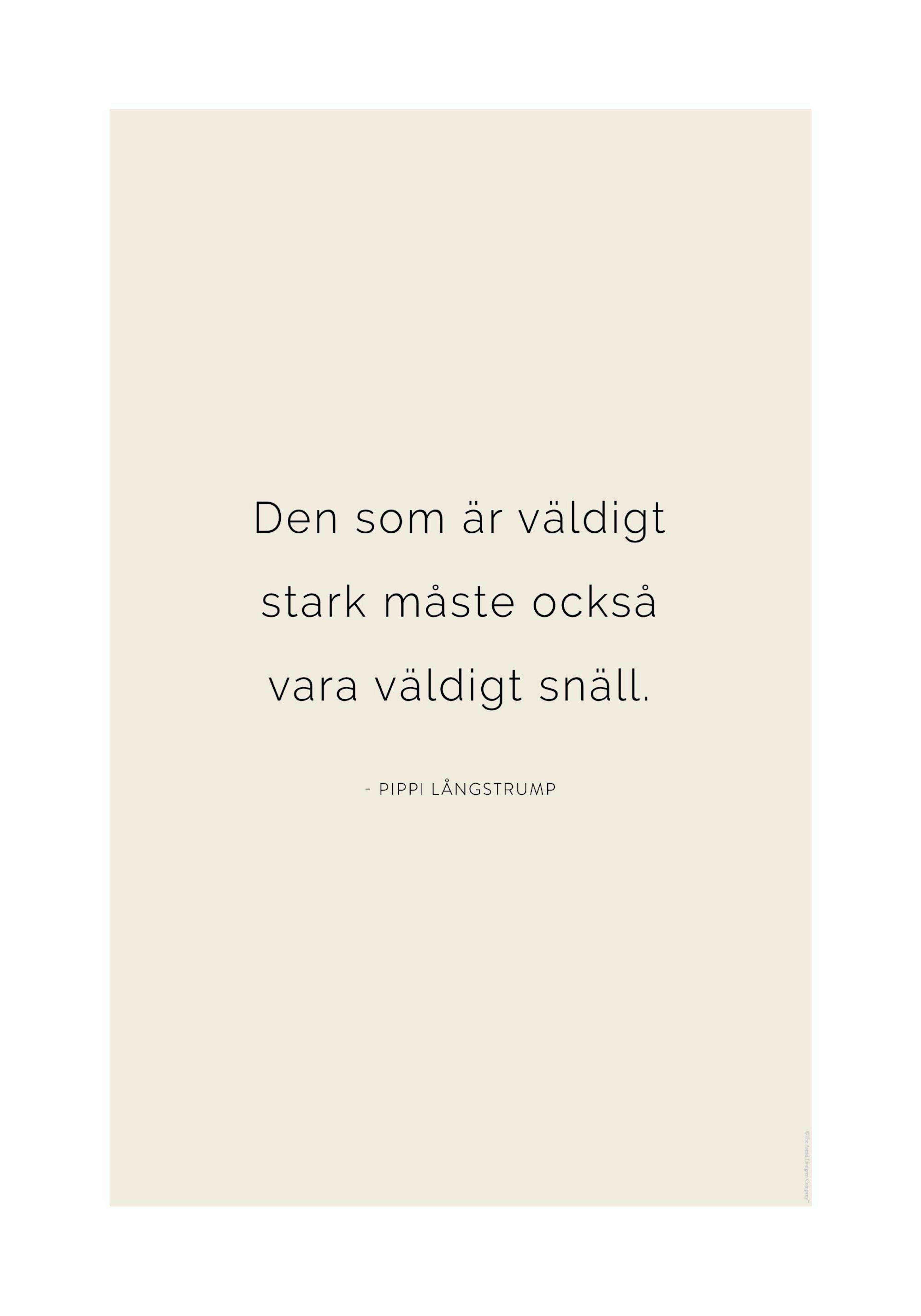 Pippi Långstrump Citat Poster