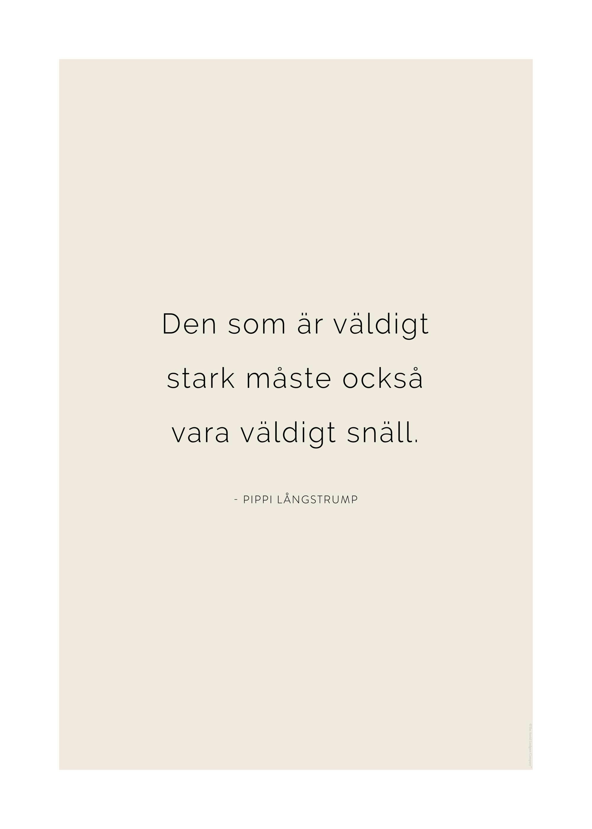 Pippi Långstrump Citat Poster 0