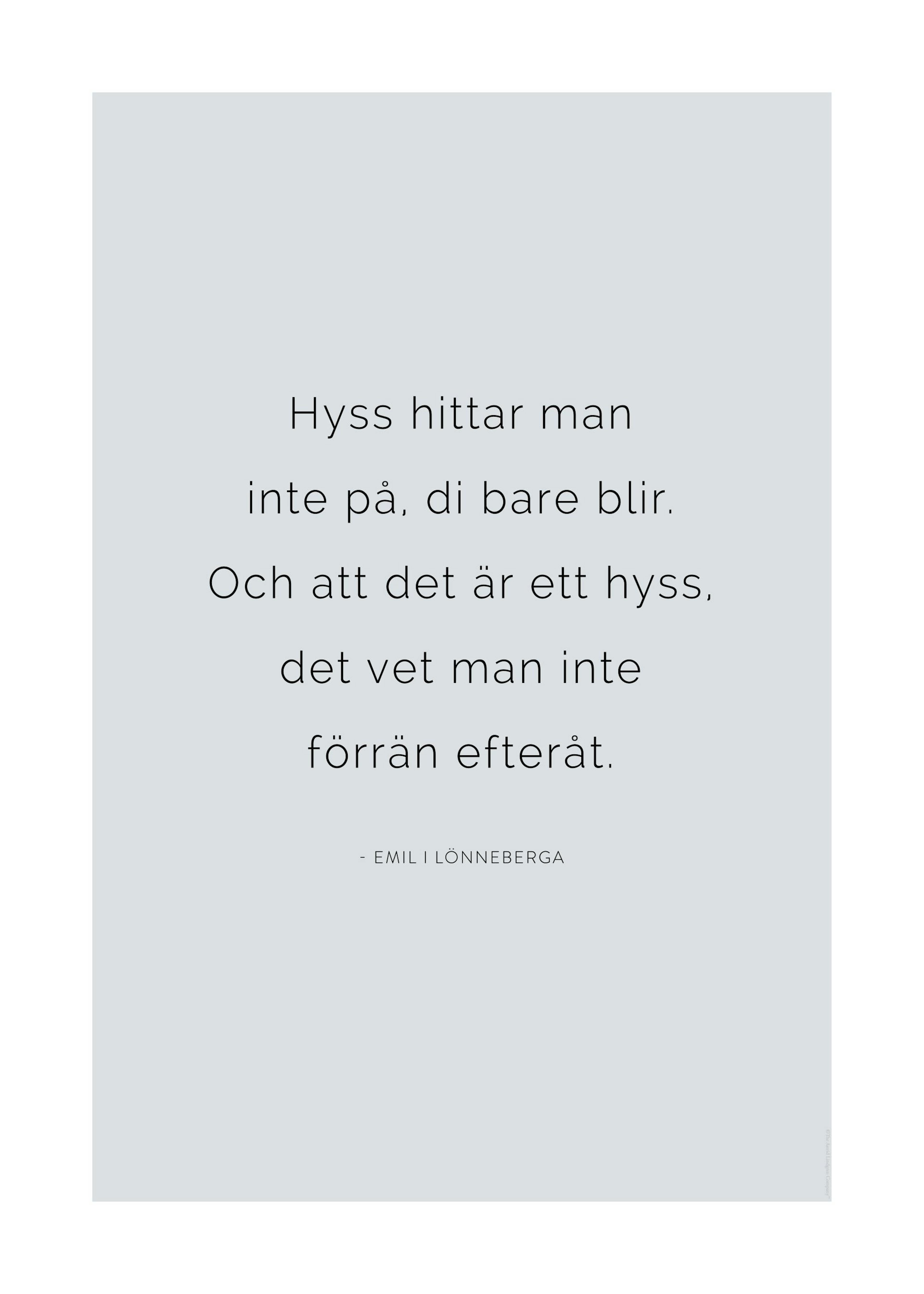 Emil i Lönneberga Citat Print 0