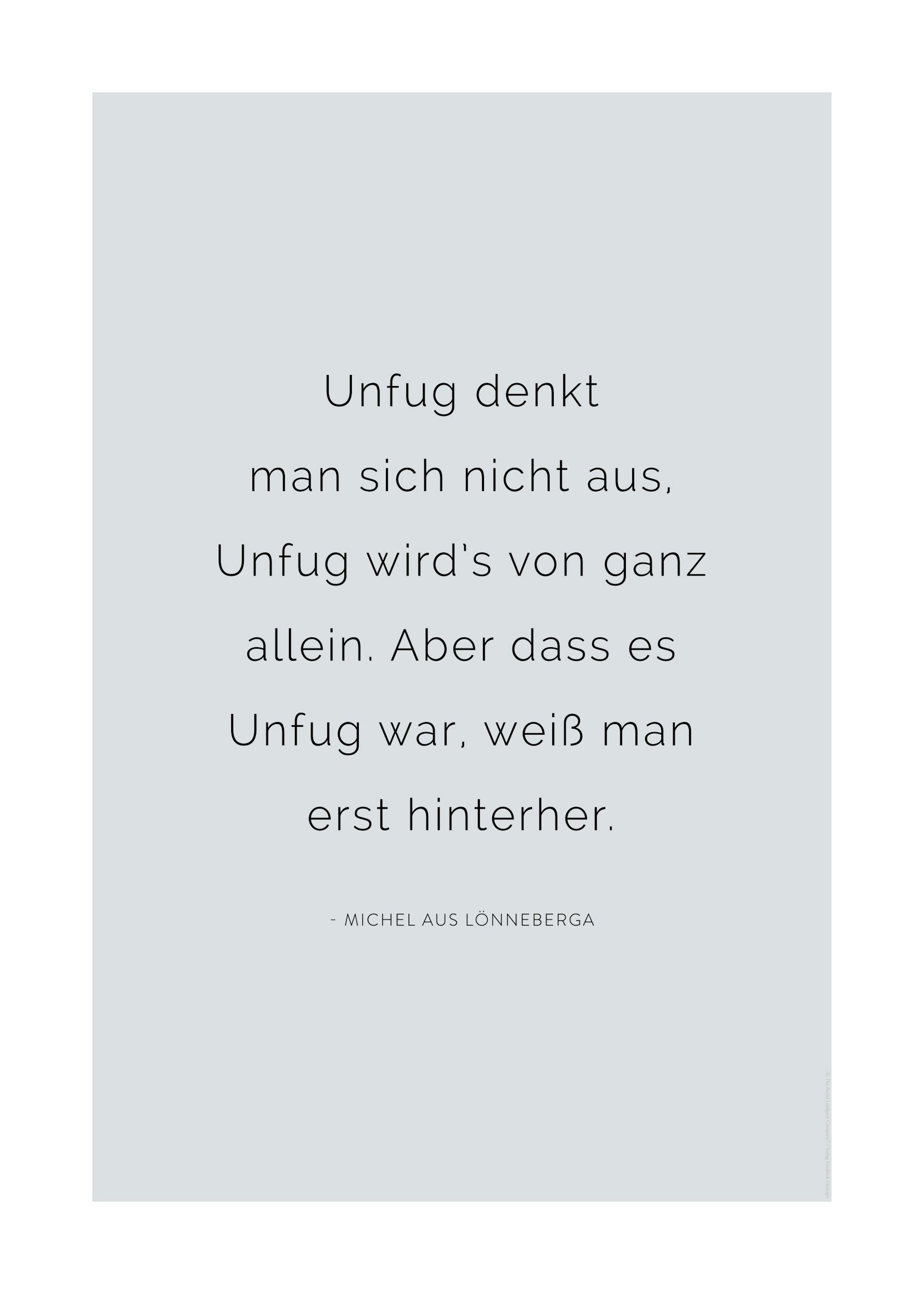 Michel aus Lönneberga Zitat Poster 0
