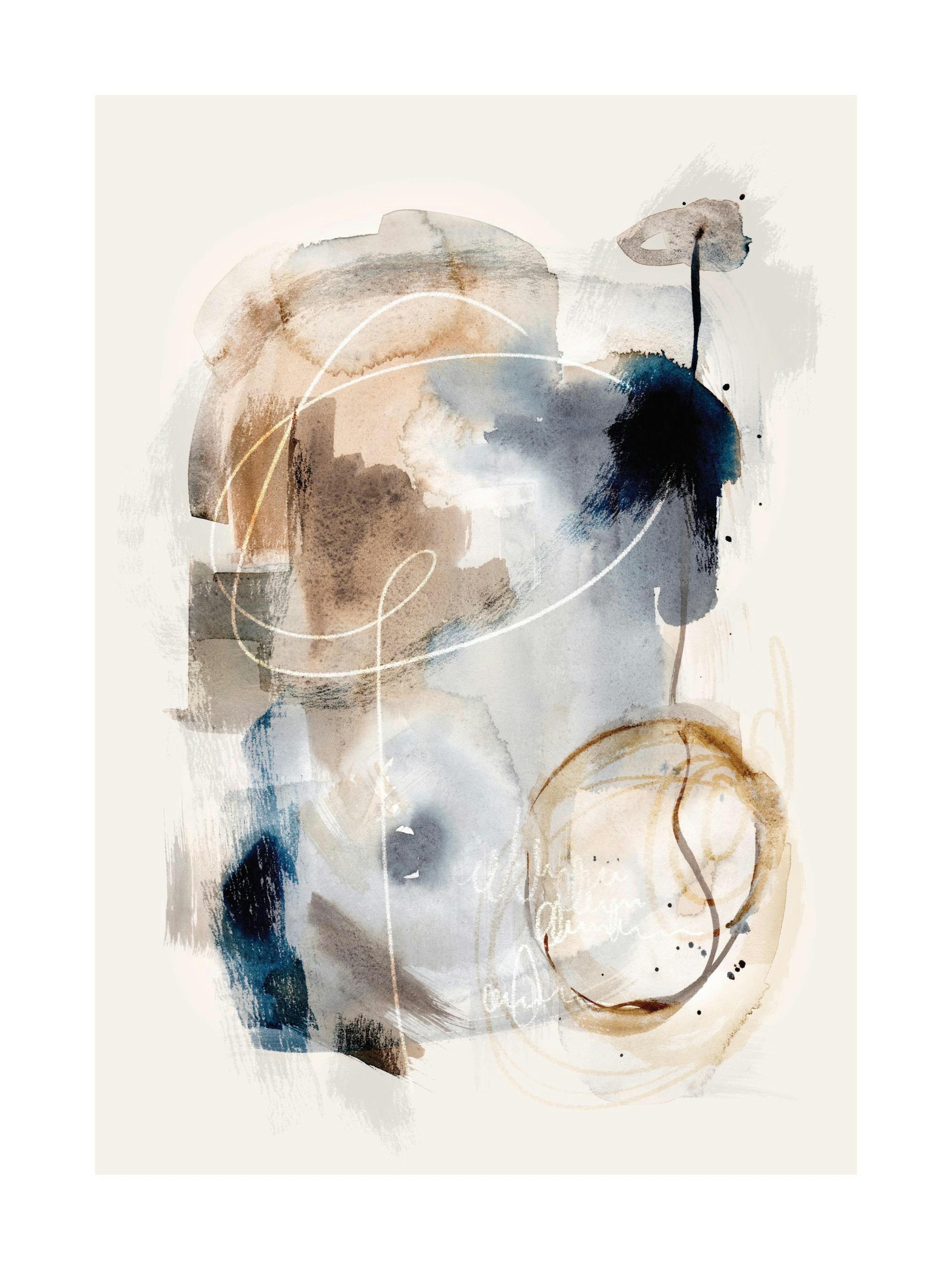 Abstract Watercolor Brushes No1 포스터