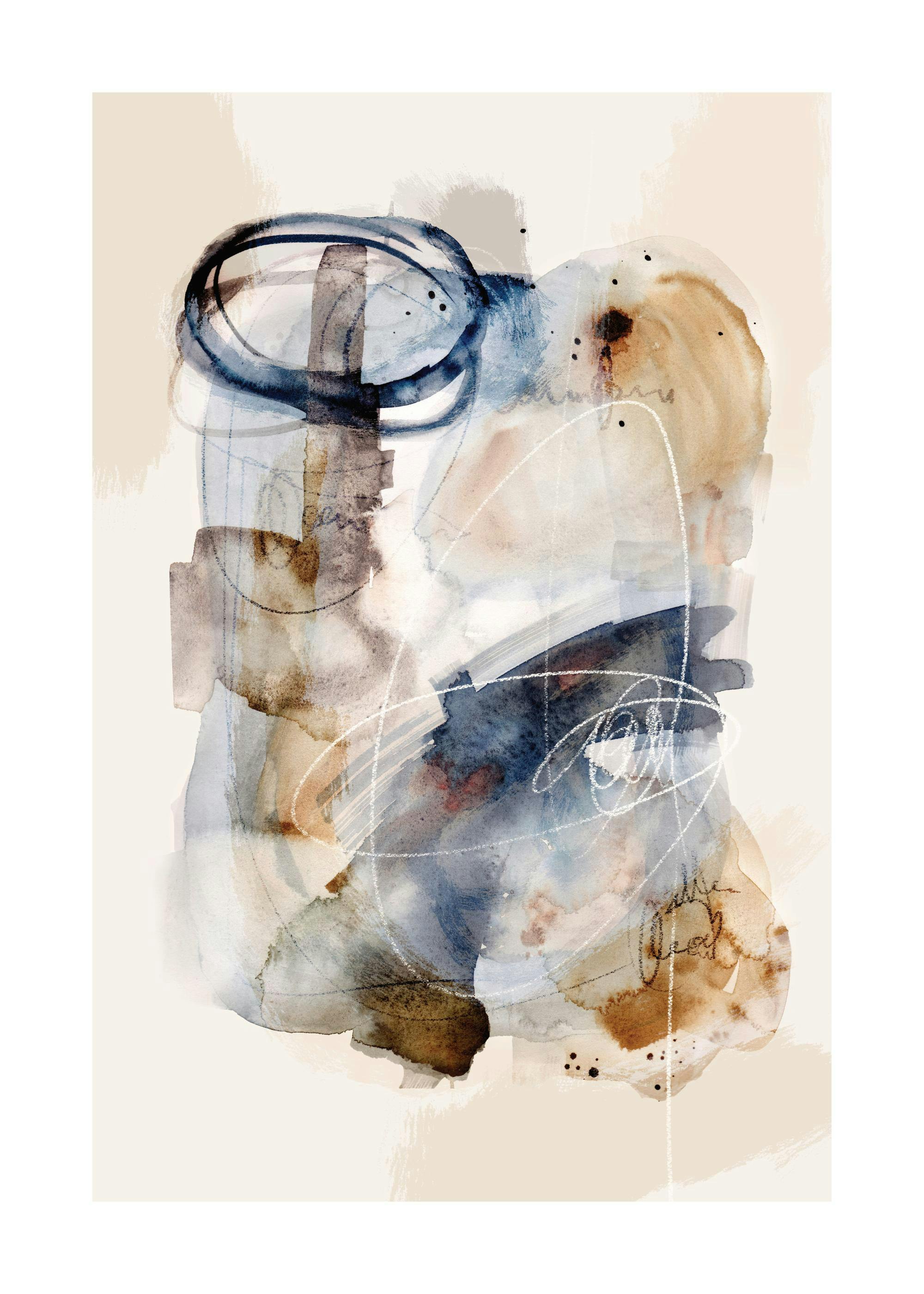 Abstract Watercolor Brushes No2 포스터 0
