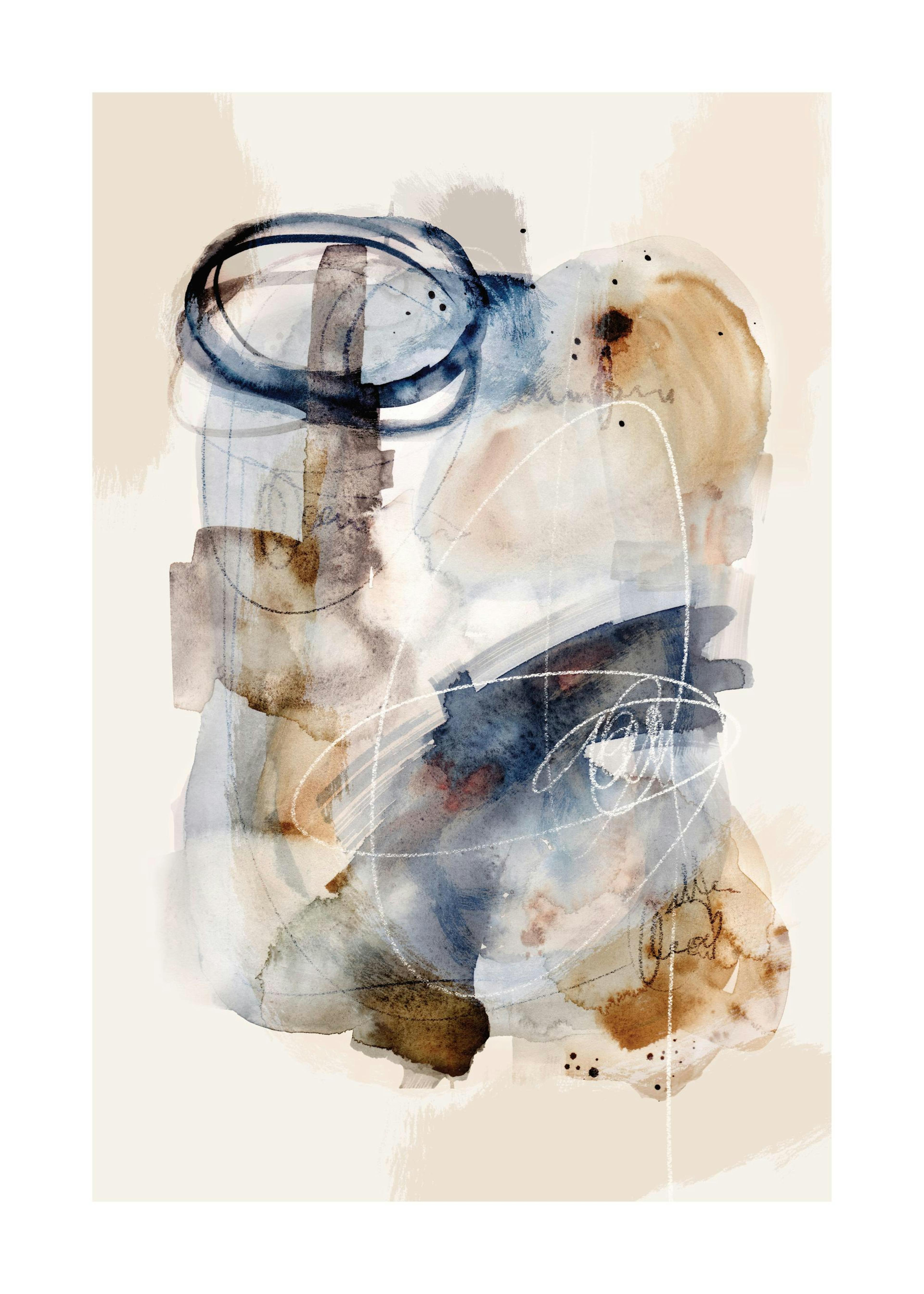 Abstract Watercolor Brushes No2 포스터 0