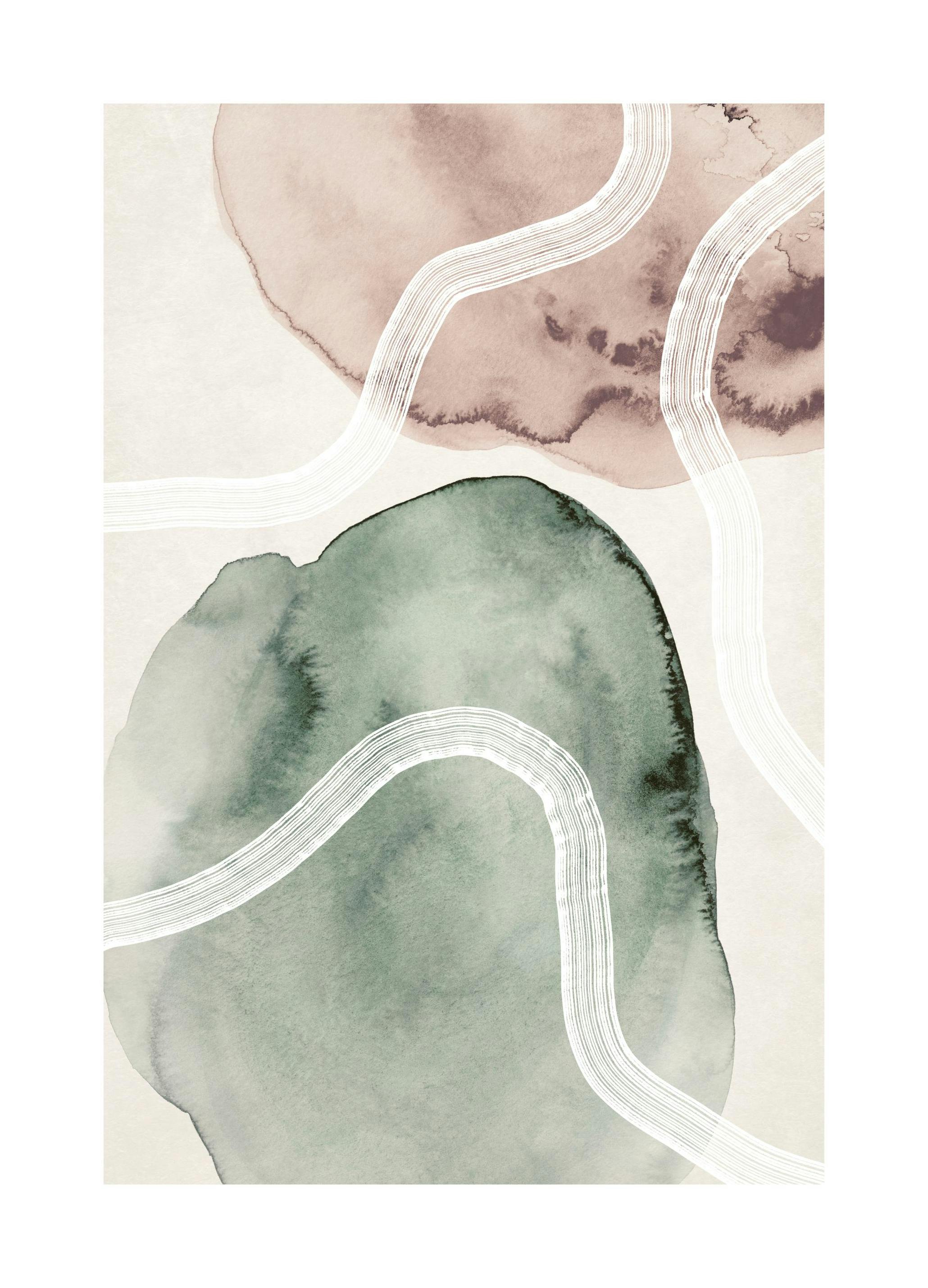Soft Watercolor No1 Poster (50x70 cm) - Moderne kunst