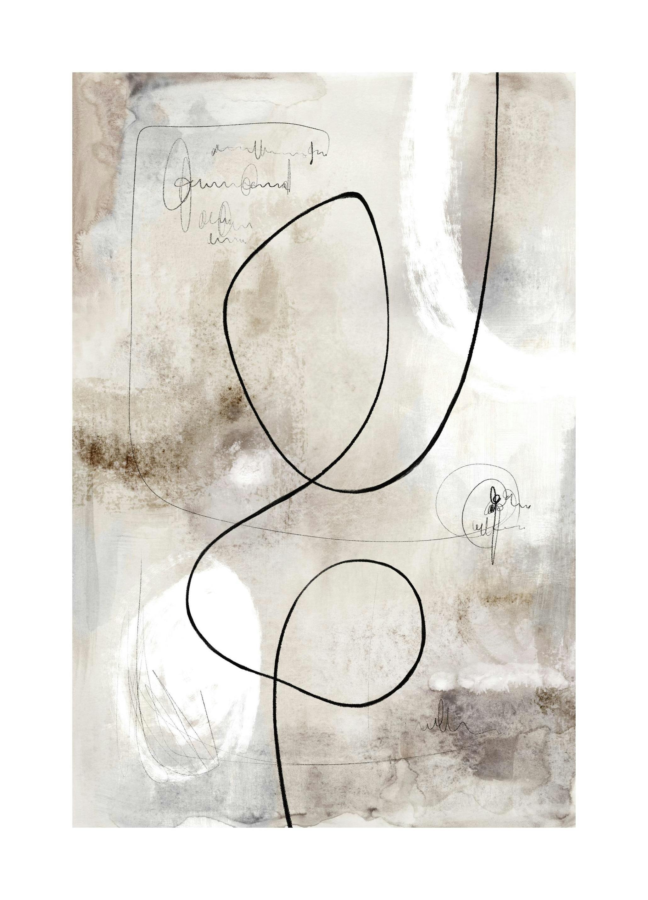 Abstract Paint Figure No1 Poster (30x40 cm)- Arte moderna