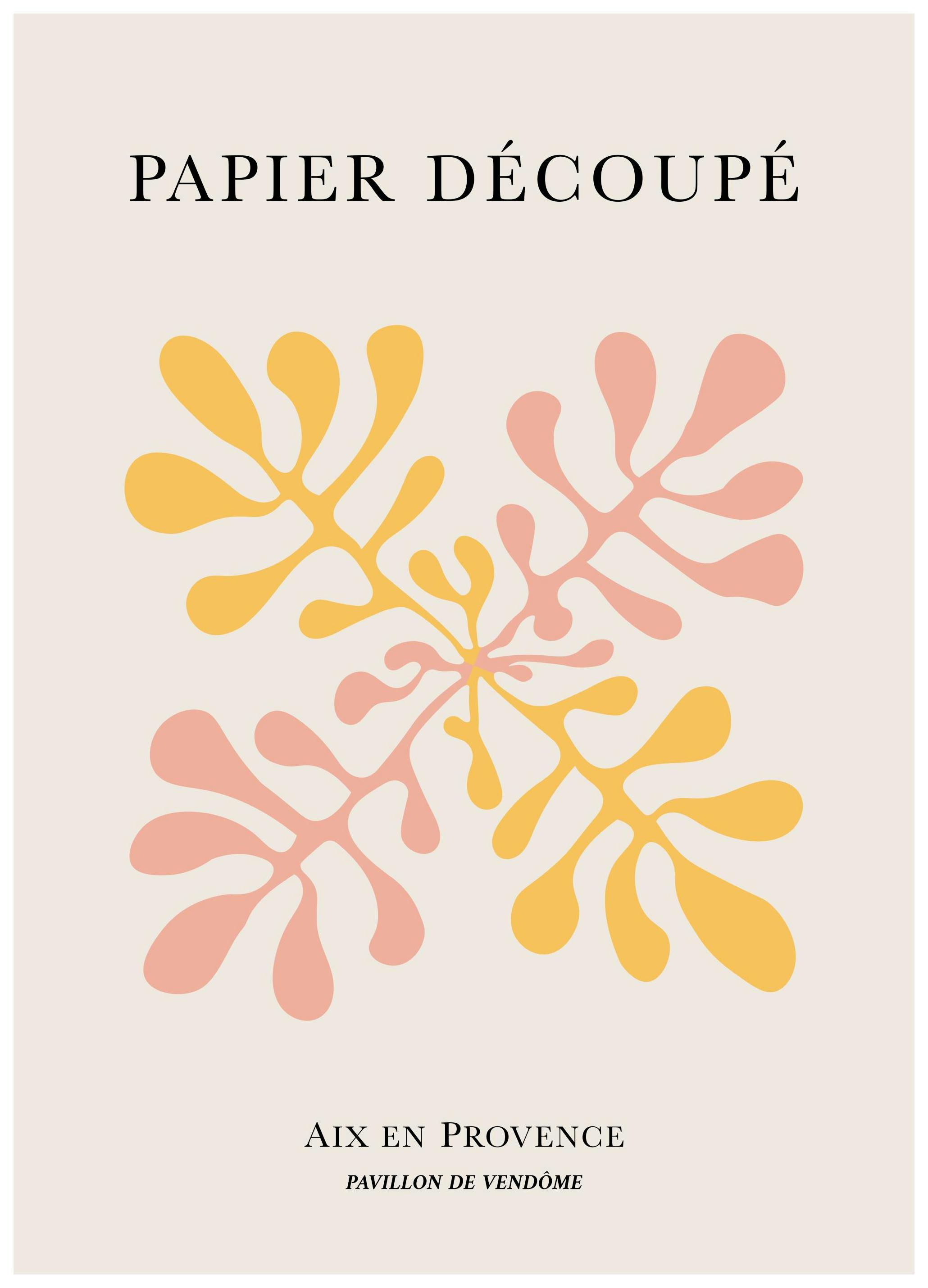 Papier Decoupe No1 Plakat (21x30 cm)- Sztuka abstrakcyjna