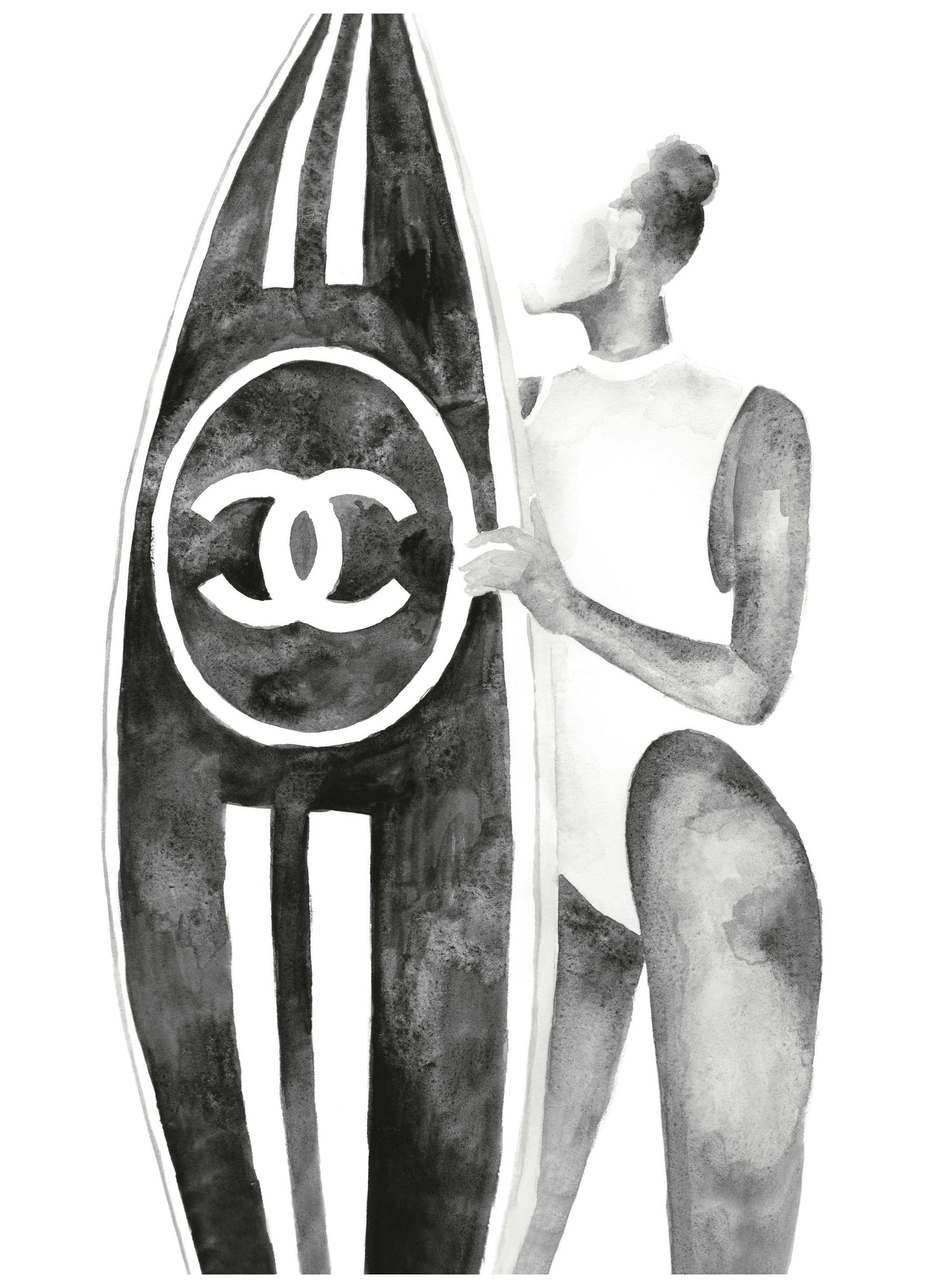 Surf In Style Poster (50x70 cm)- Arte moderna