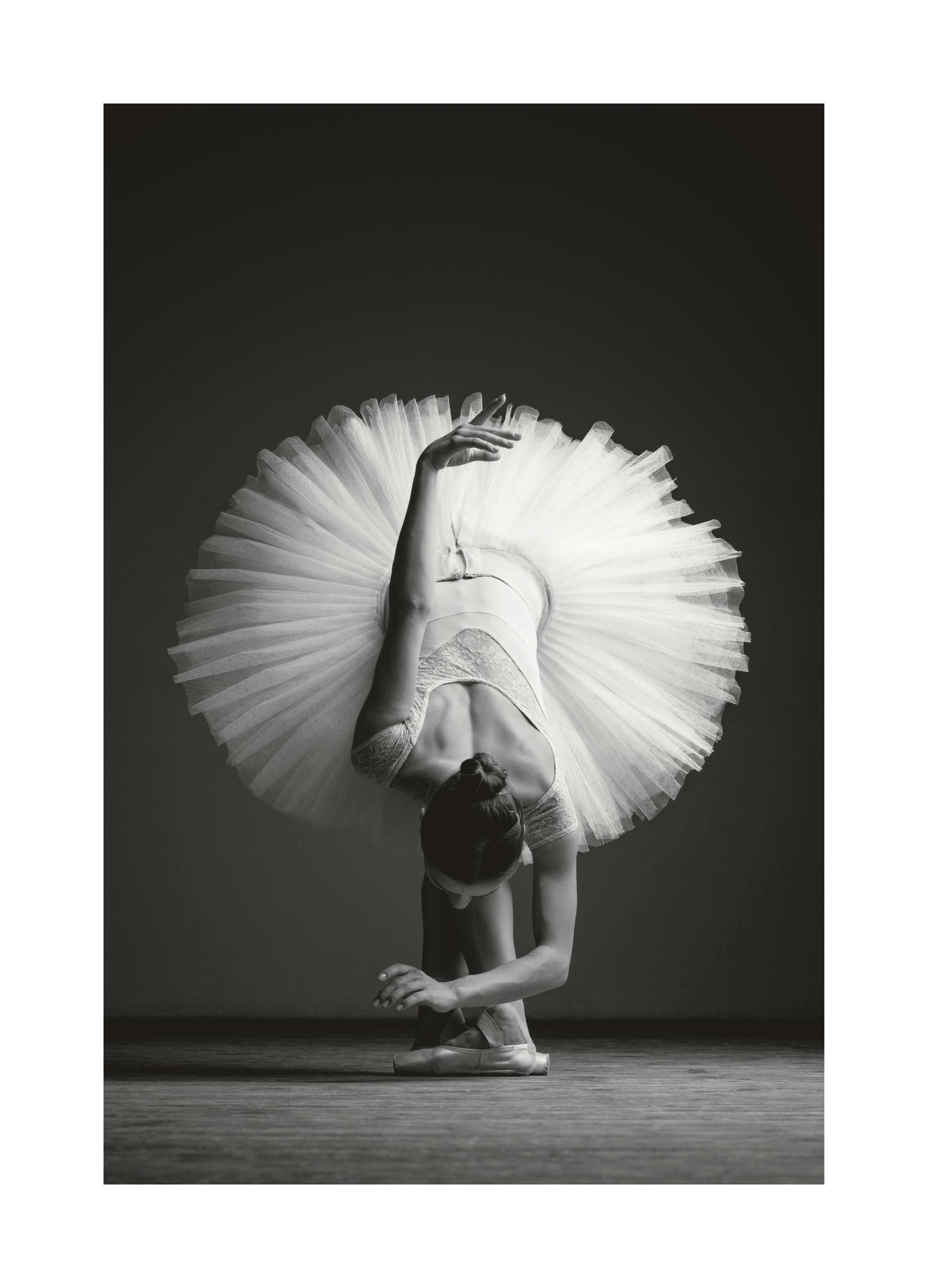 Elegant Ballerina Affiche (30x40 cm) - Affiches noir et blanc