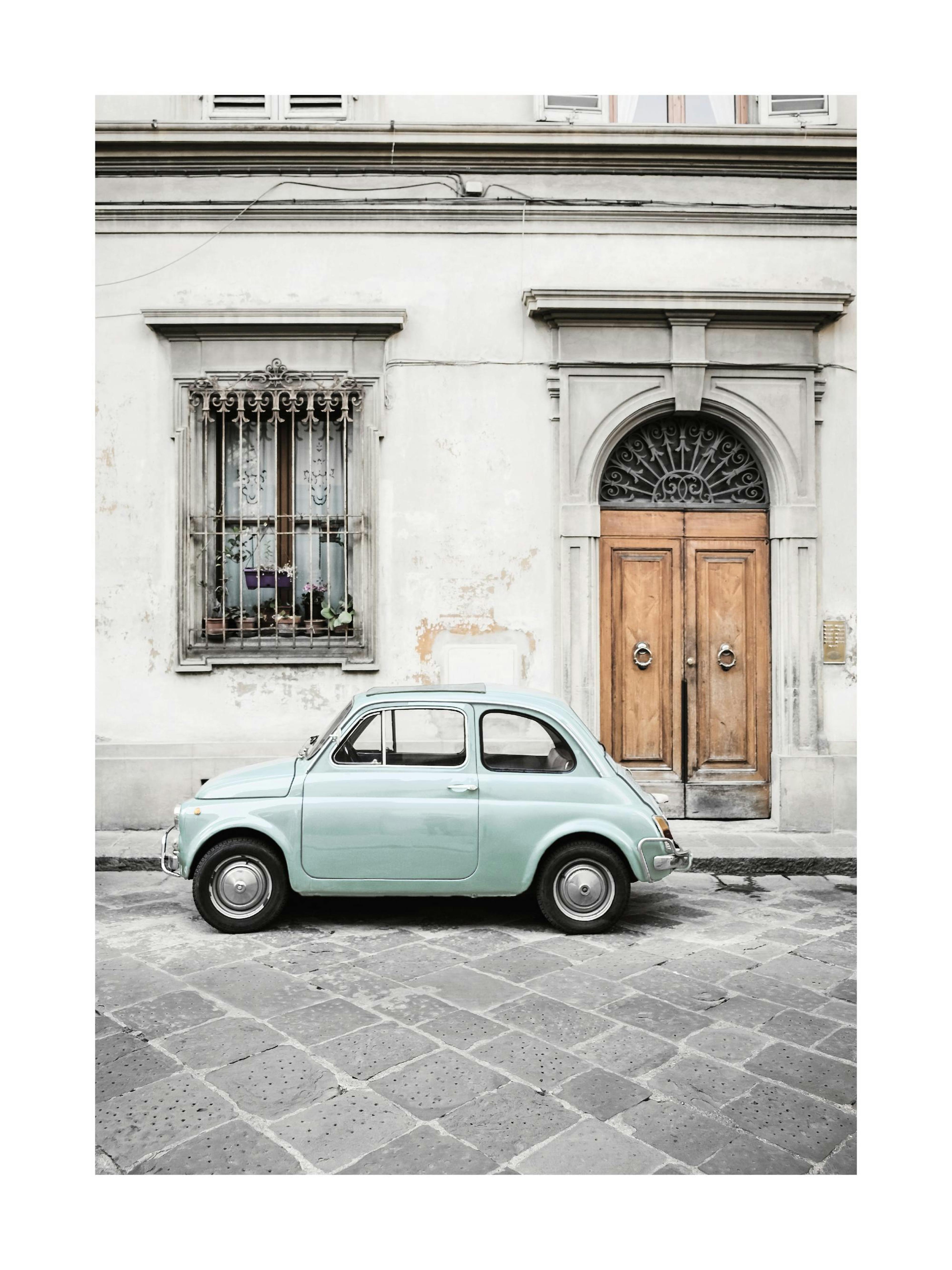 Vintage Car In Italy Print
