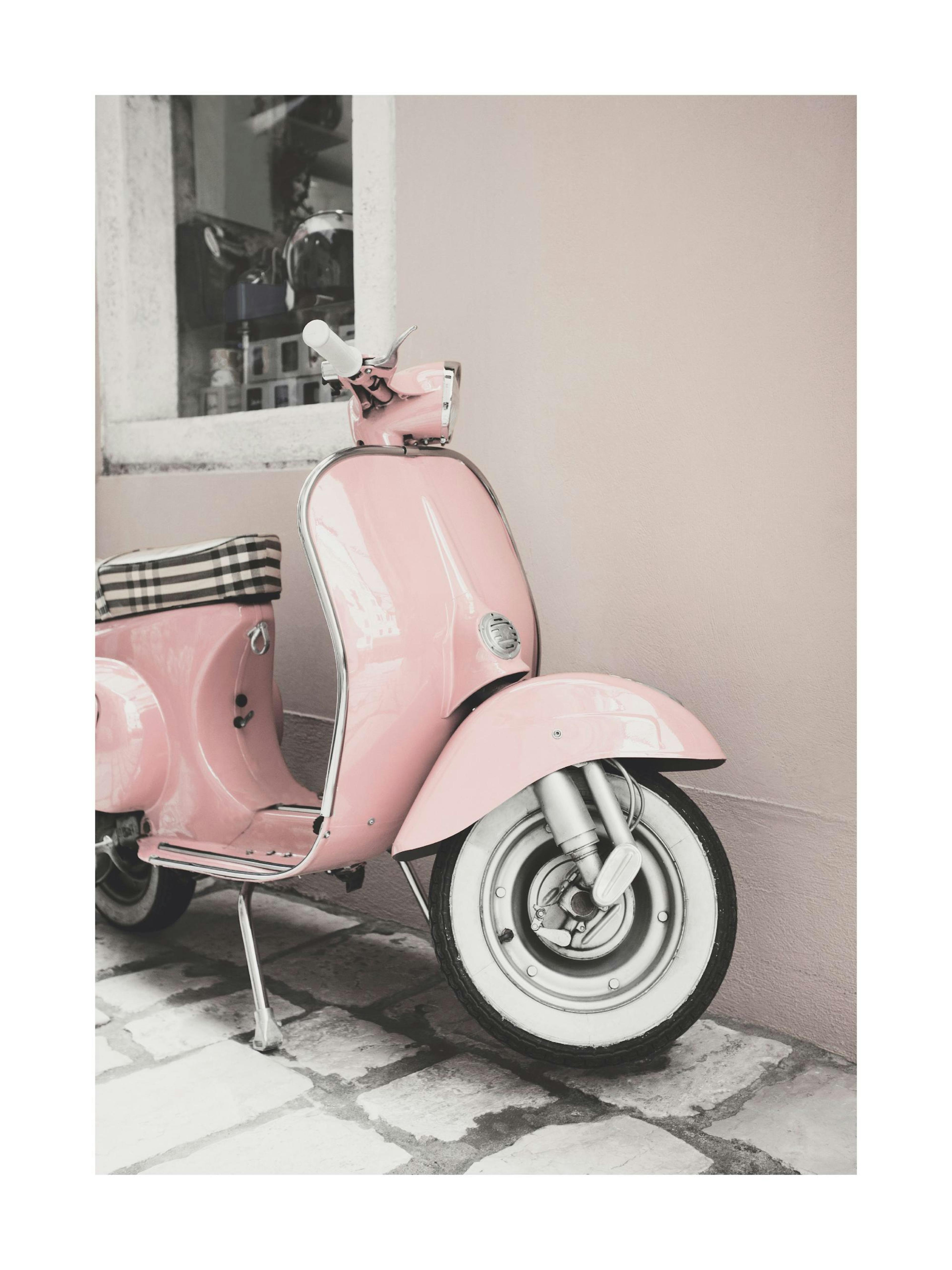 Pink Scooter Print
