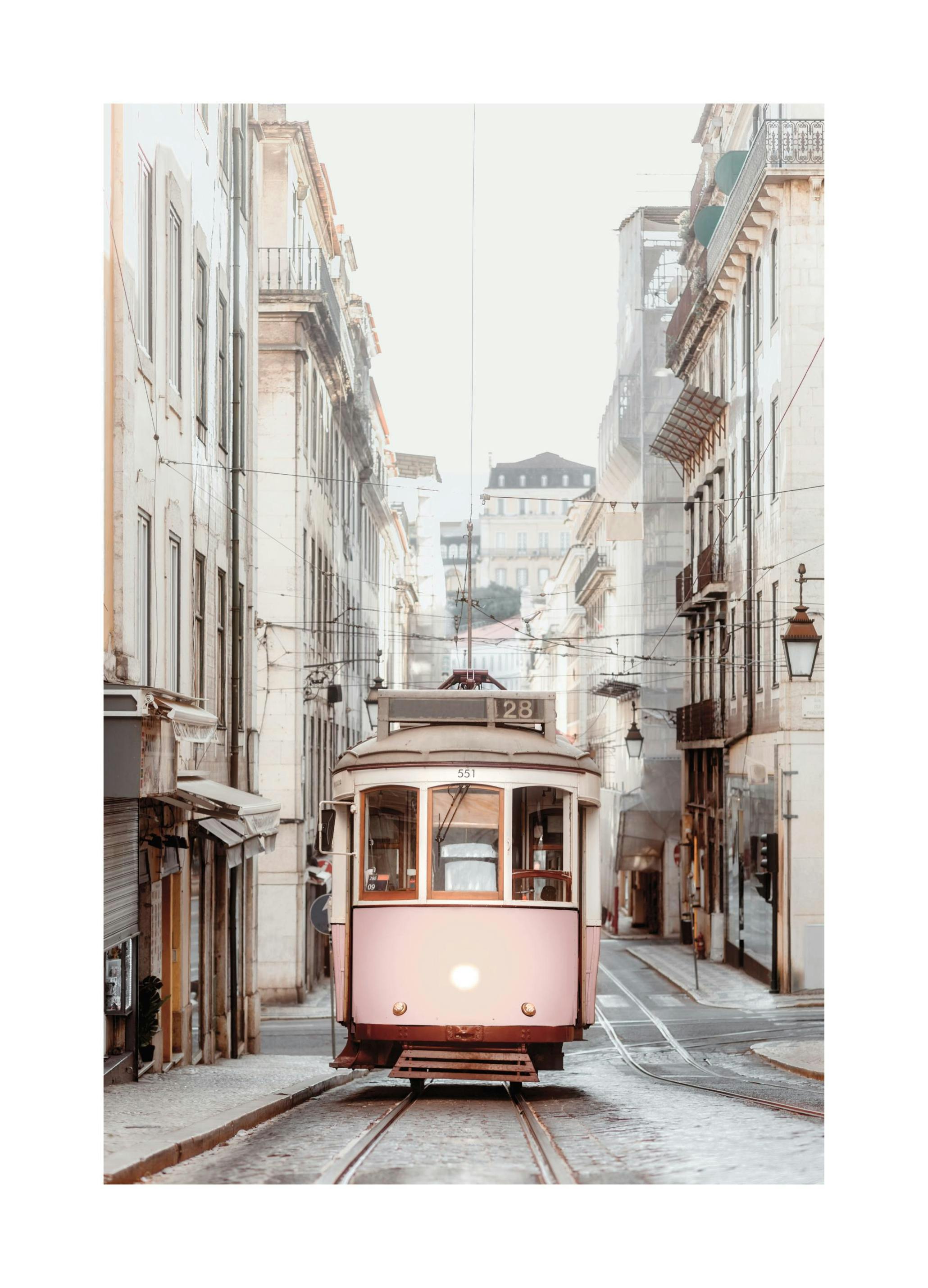 Downtown Tram Plakat (30x40 cm)- Fotografia