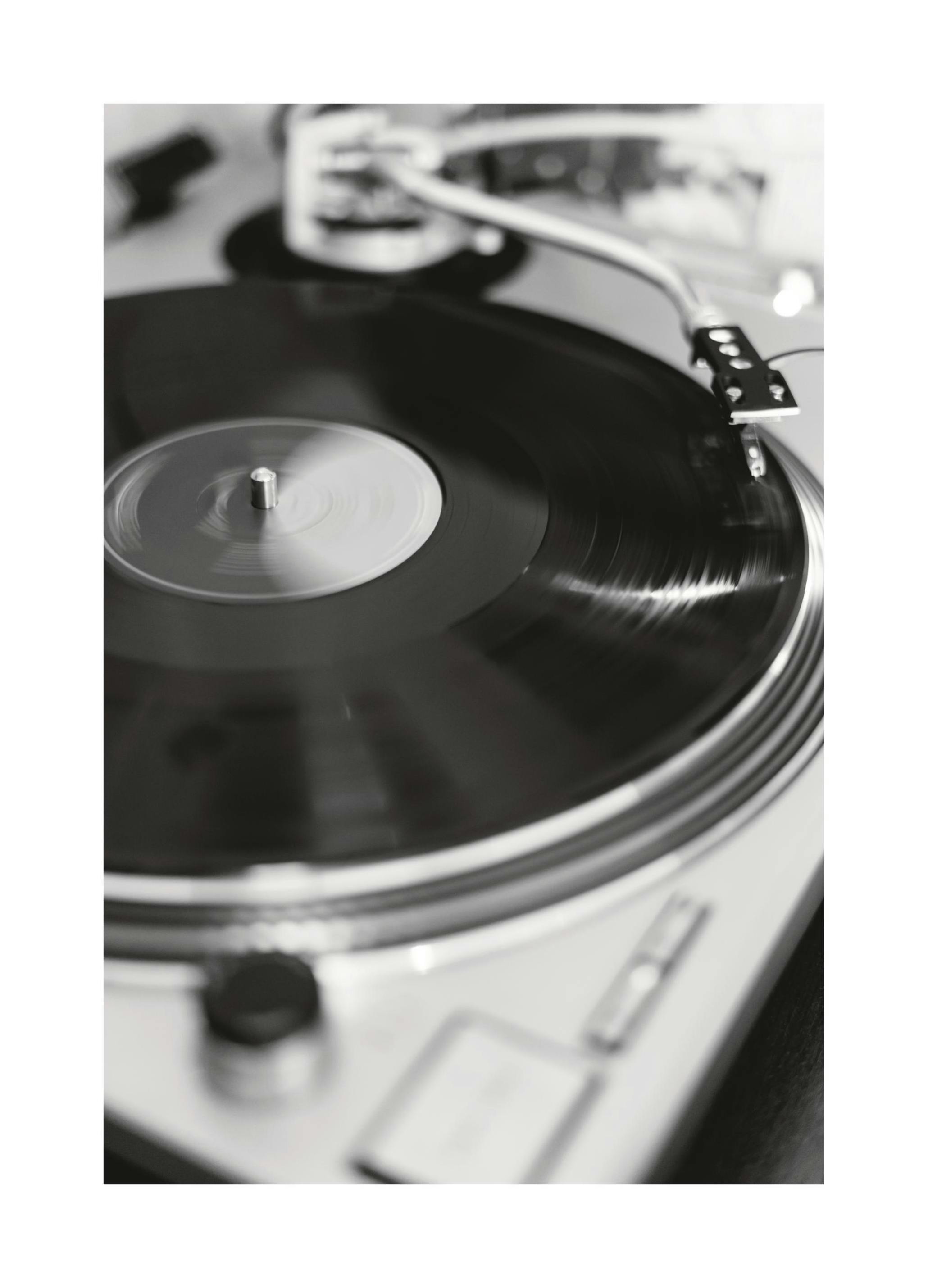 Prints - Vinyl Record (50x70 cm) - Black & white prints