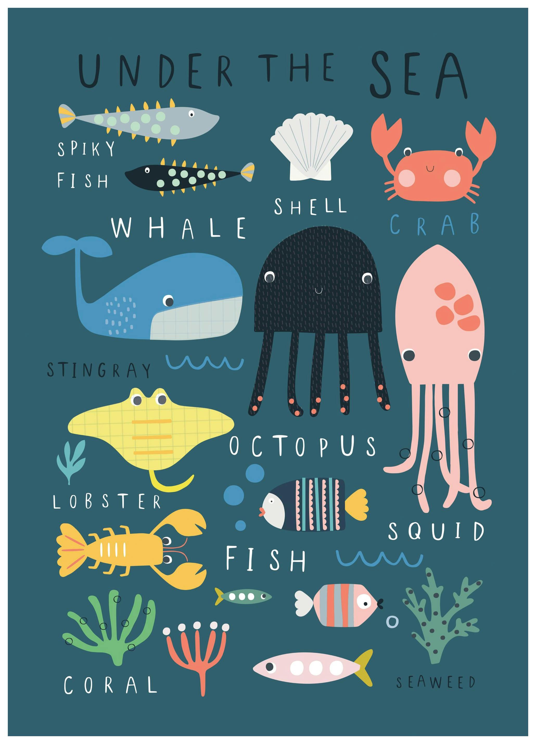 Under The Sea Poster (50x70 cm) - Kinderposters