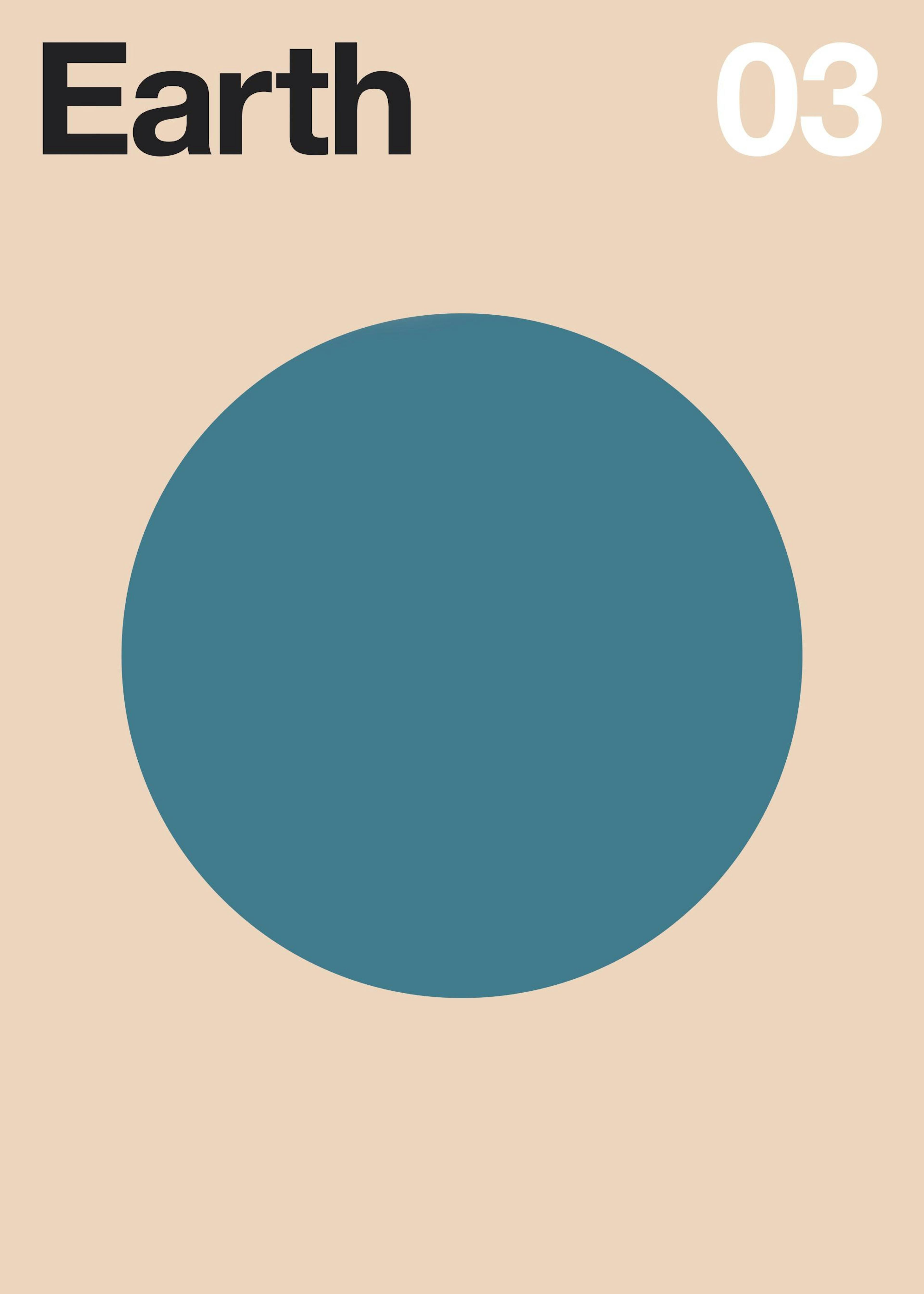 Florent Bodart - Earth Minimal Planet Print 0