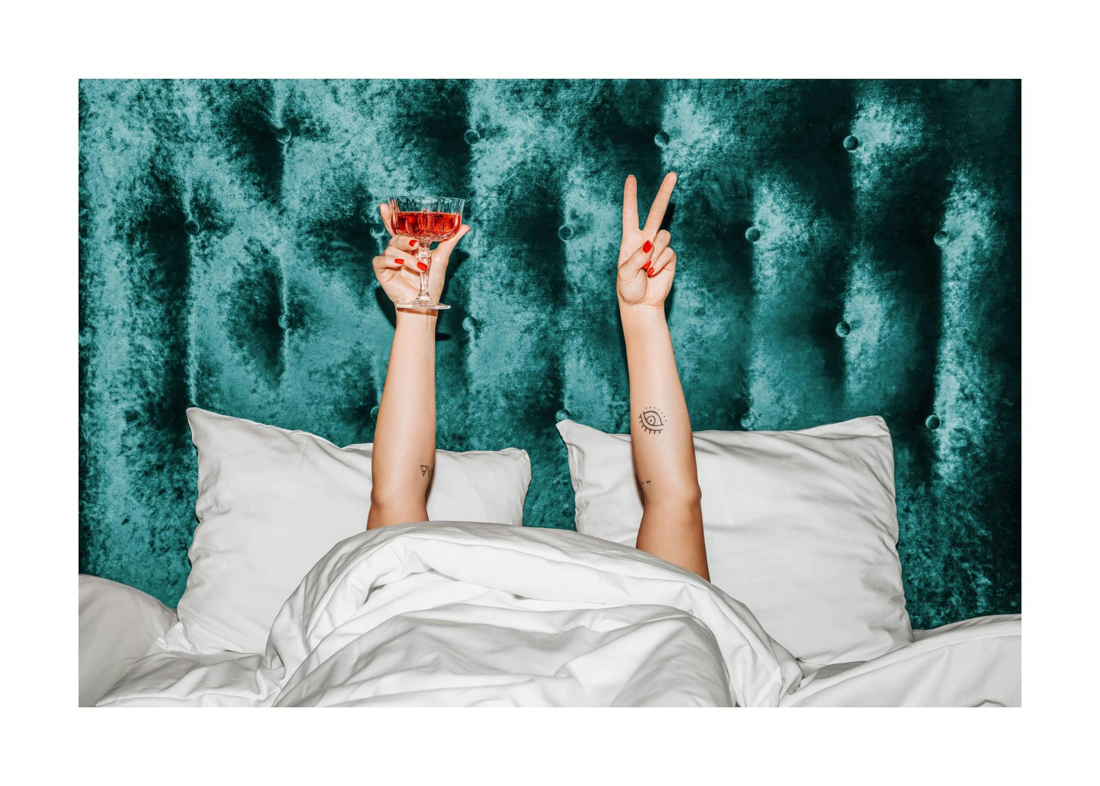 Cocktails In Bed Print 0