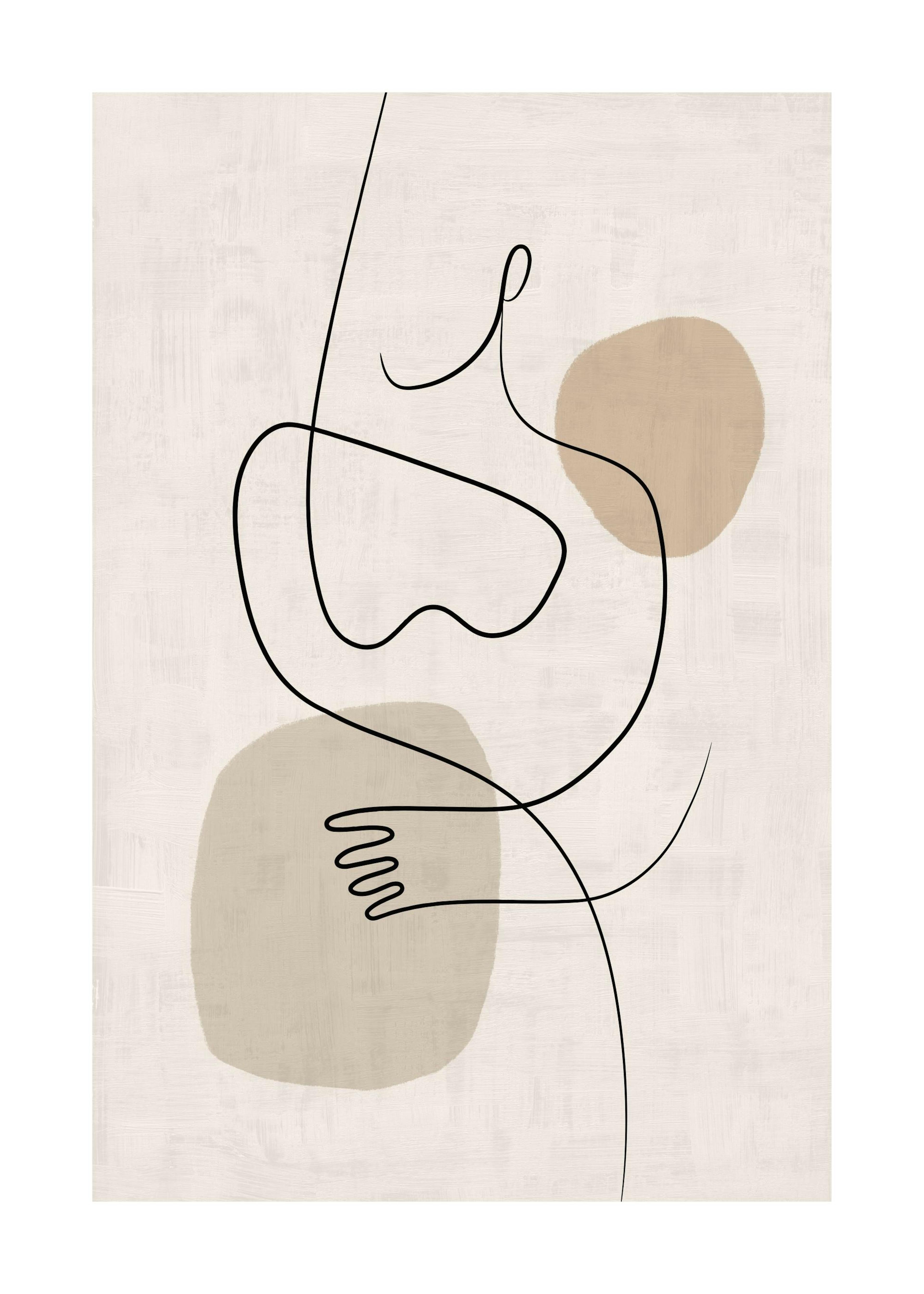 Line Art Figures No1 Print 0