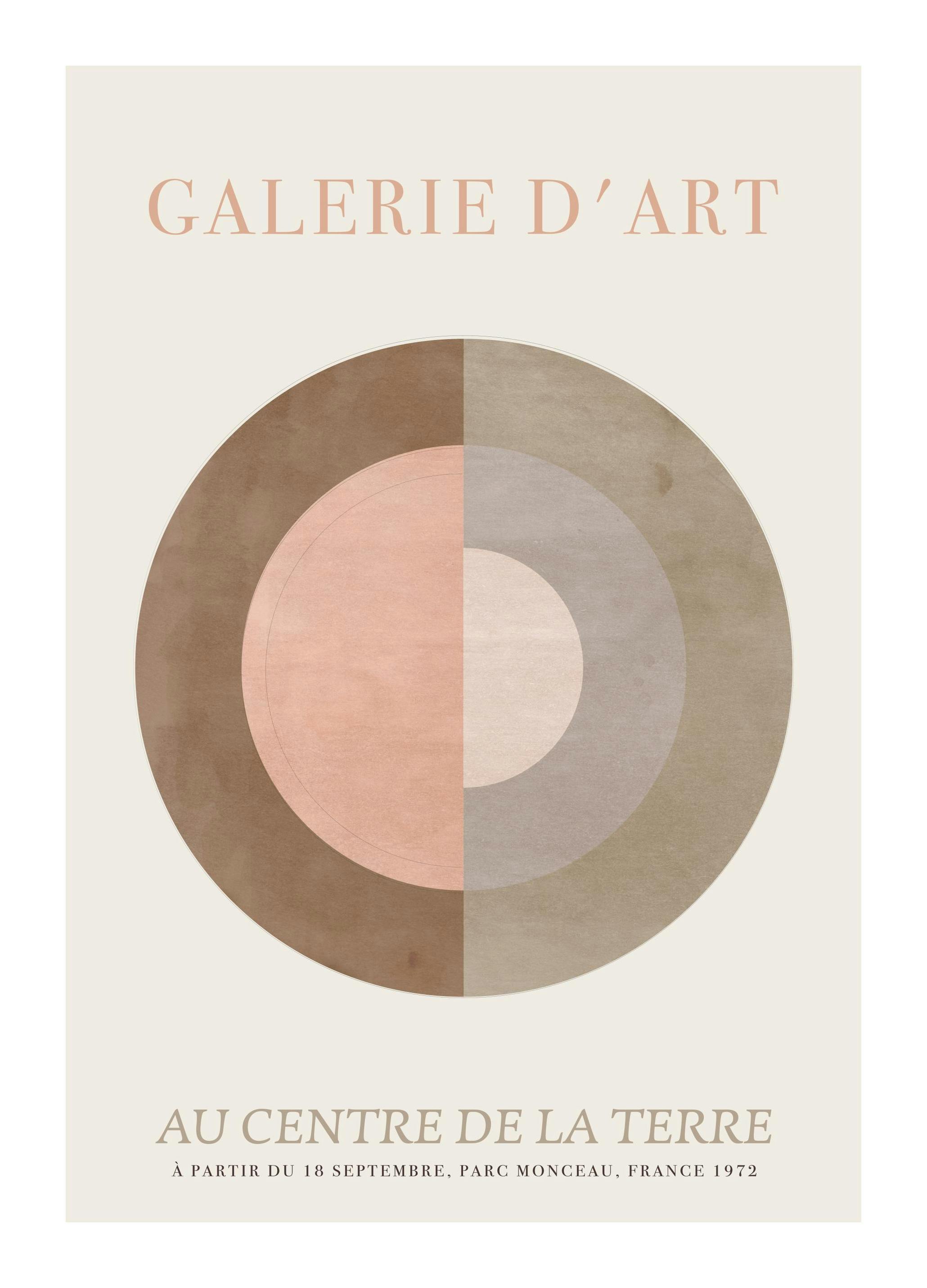 Au Centre De La Terre Plakat (50x70 cm)- Sztuka