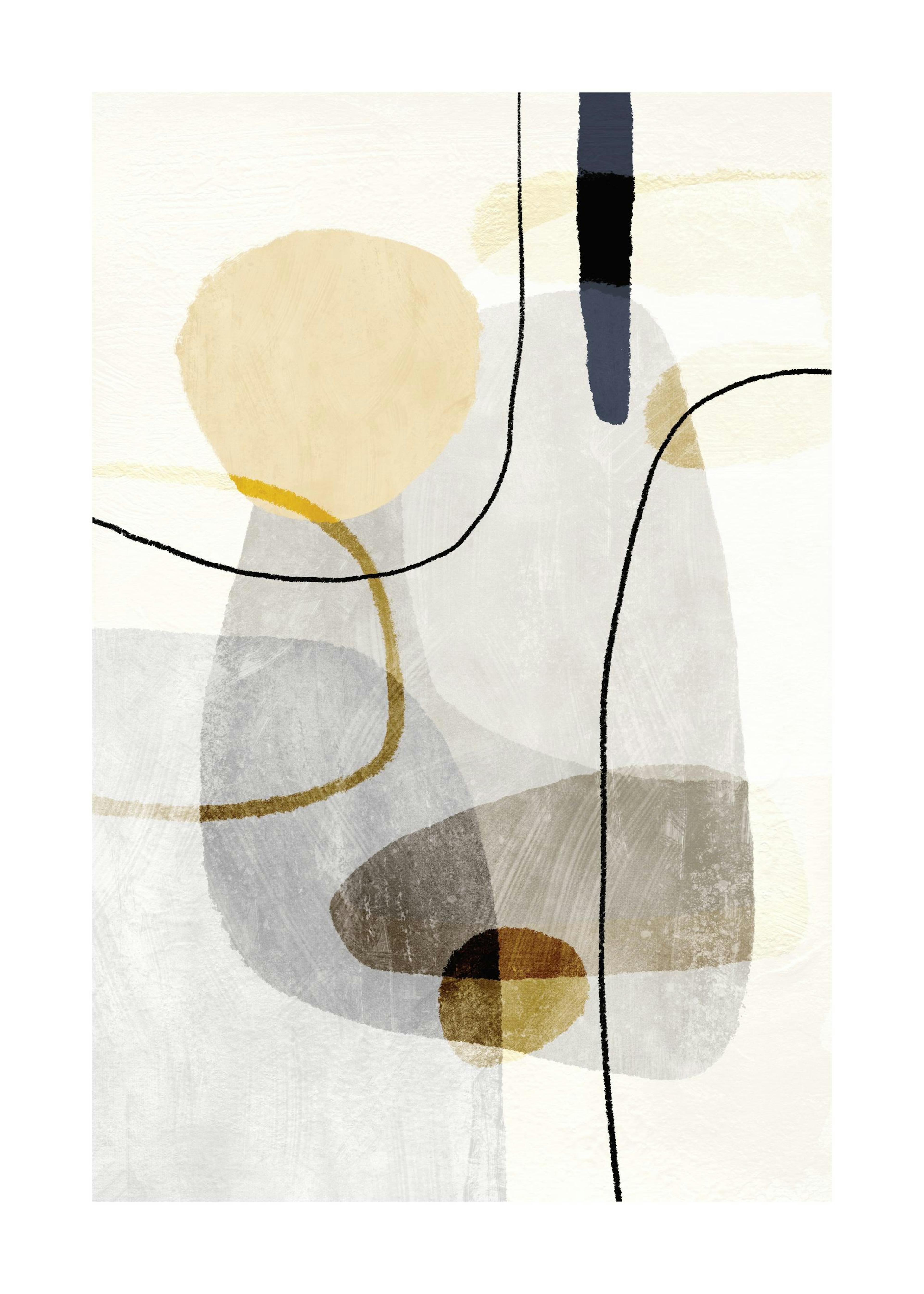 Yellow Touch Graphic No1 Print 0