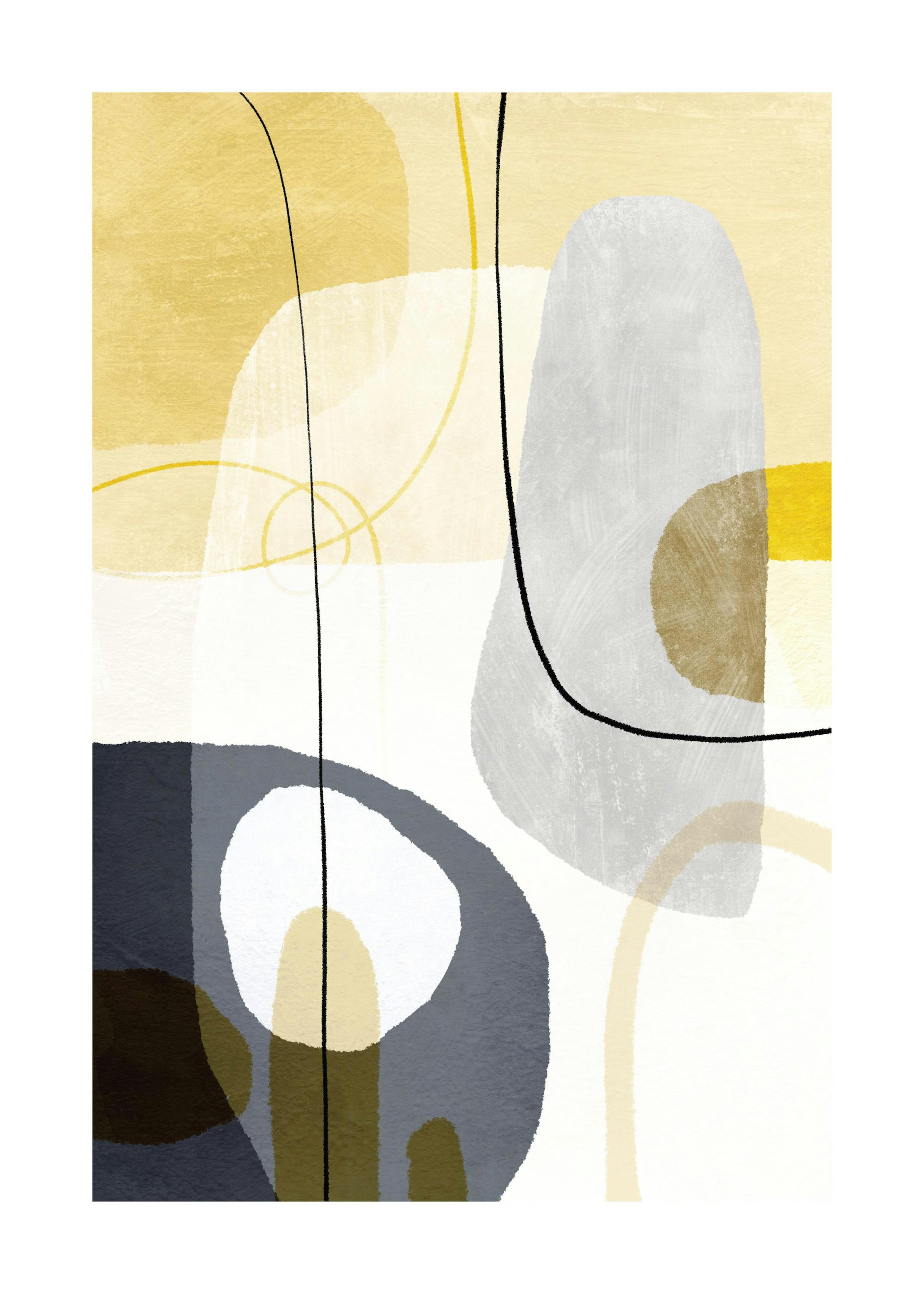 Yellow Touch Graphic No2 Plakat 0
