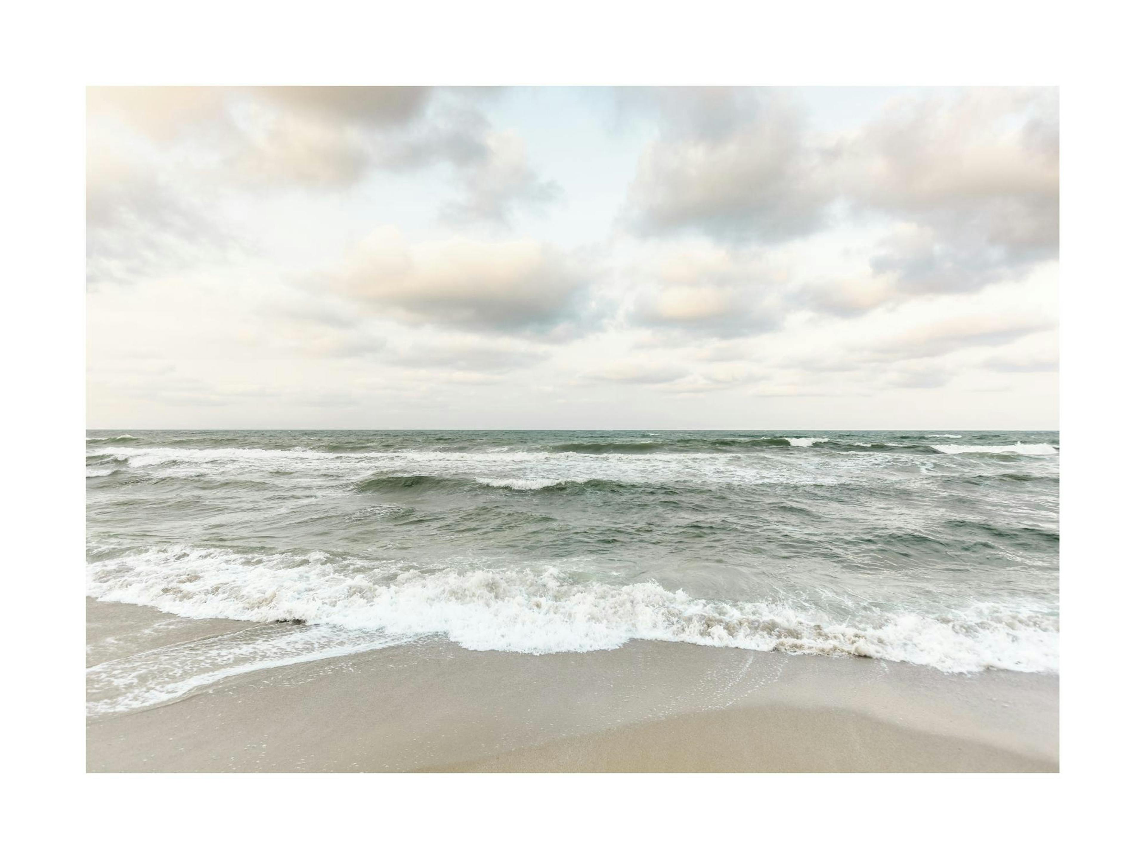 Jade Green Waves Print