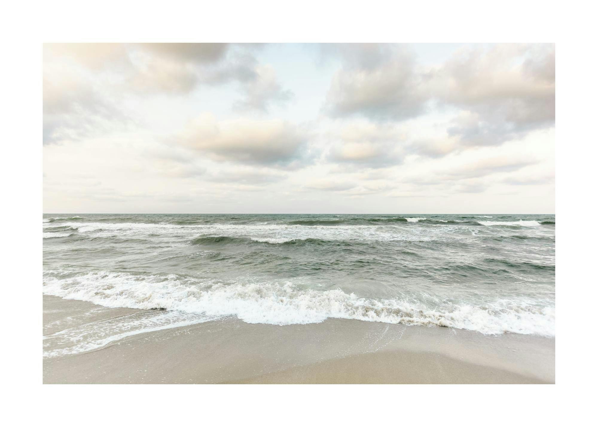 Jade Green Waves Poster 0